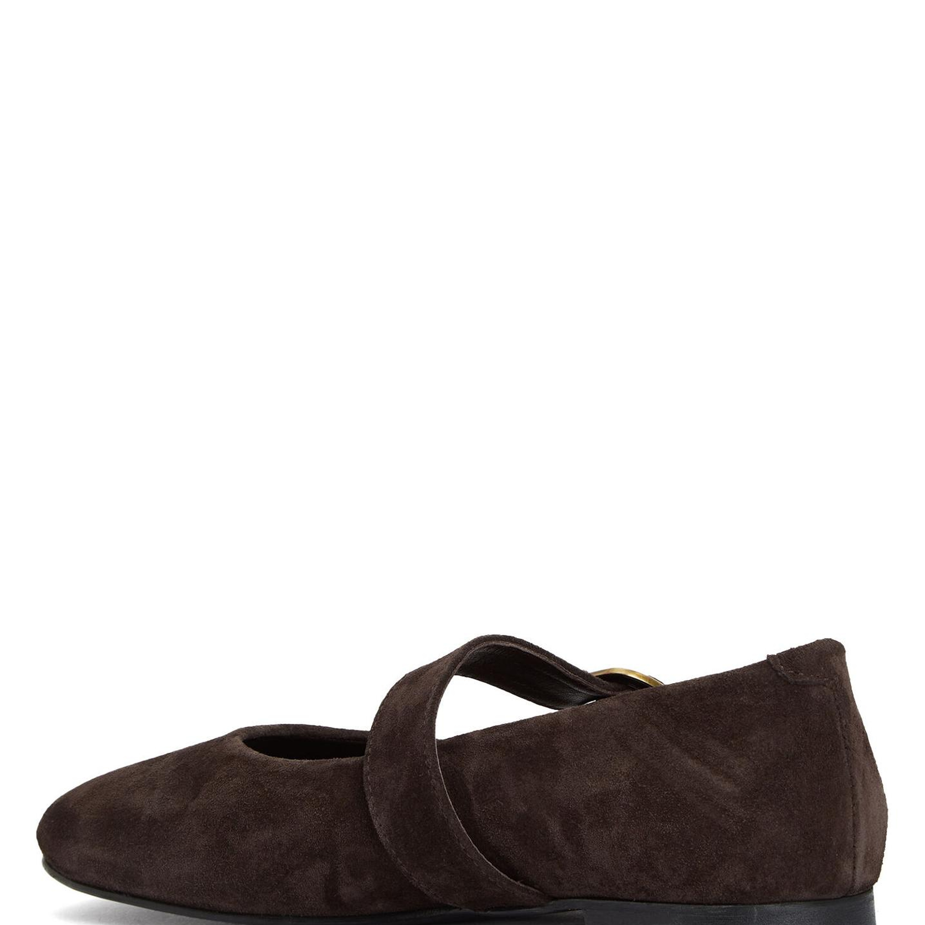 Beymen Club Kadın Kahverengi Antik Tokalı Süet Babet