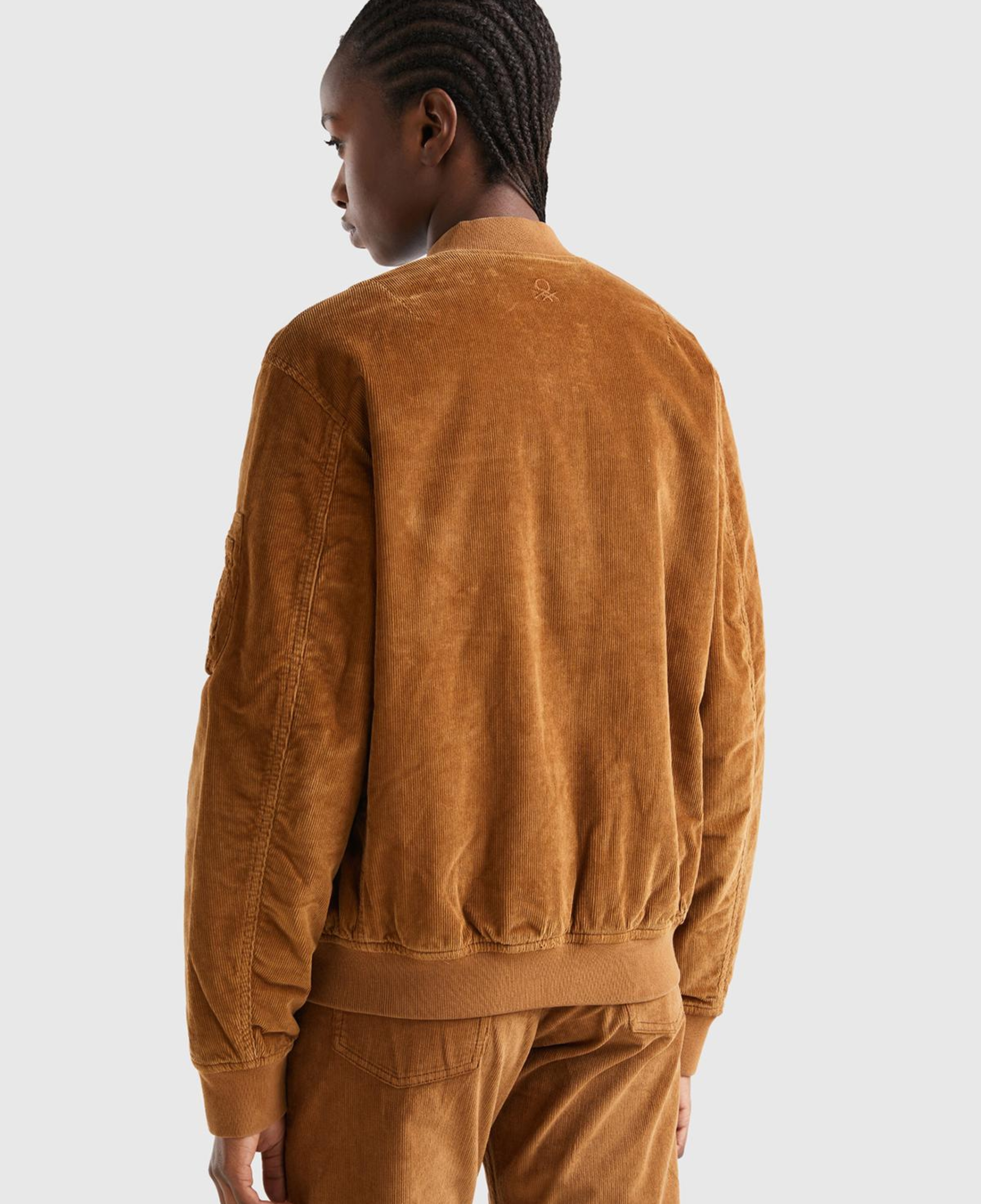 Unisex Kahverengi Bomber Ceket