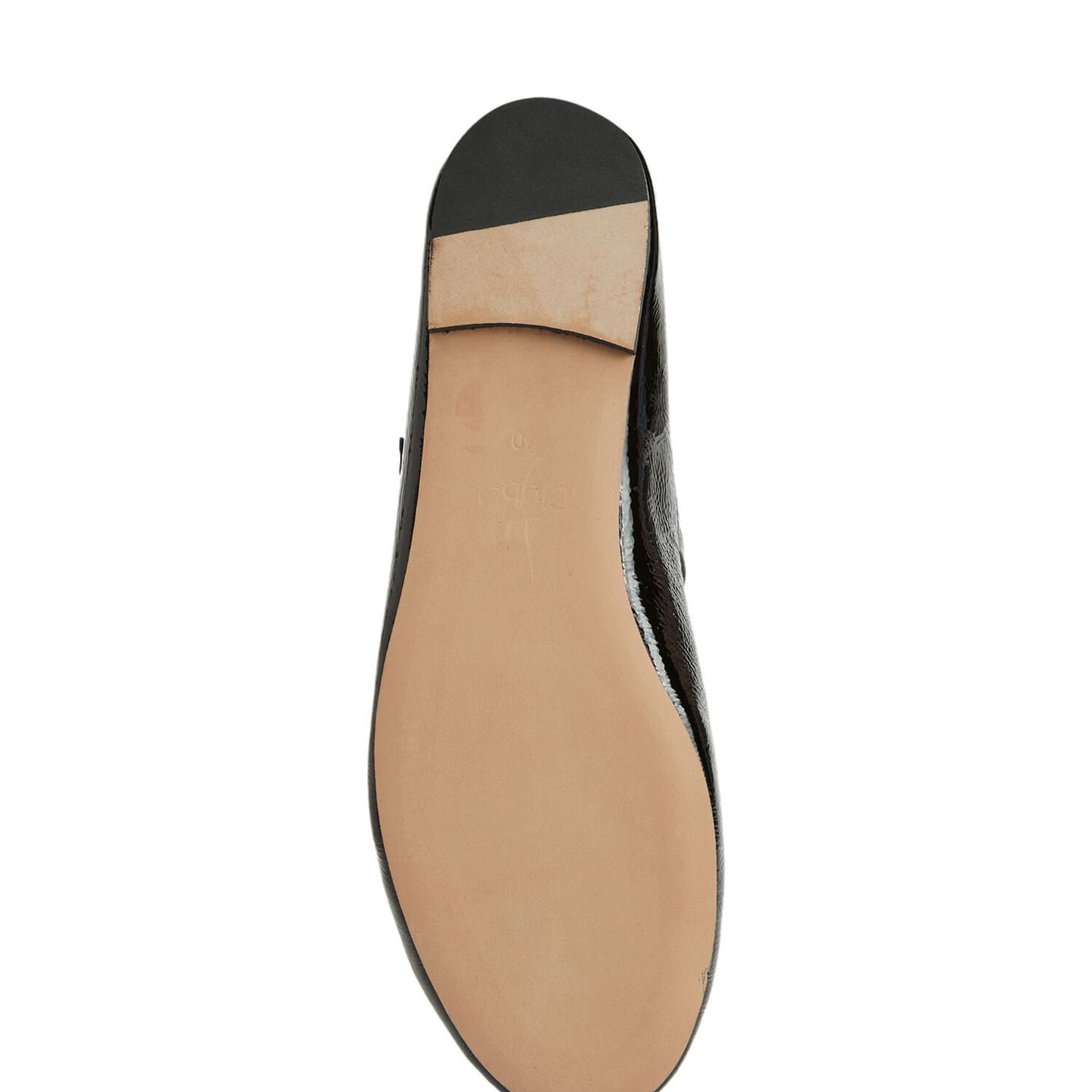 Beymen Club Kadın Mary Jane Siyah Kırışık Rugan Deri Babet