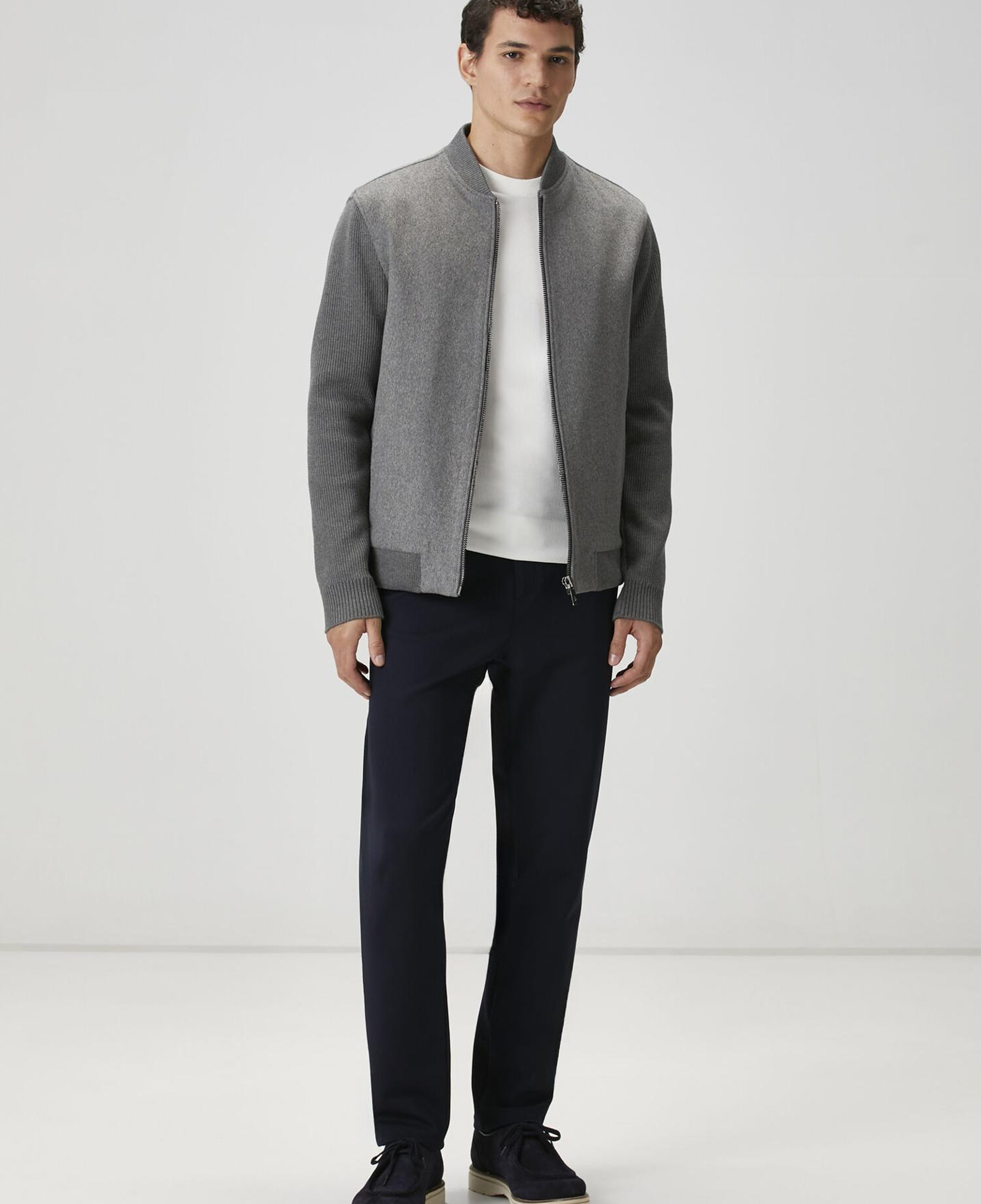 Beymen Club Erkek Kırık Beyaz Kısa Kollu Kazak