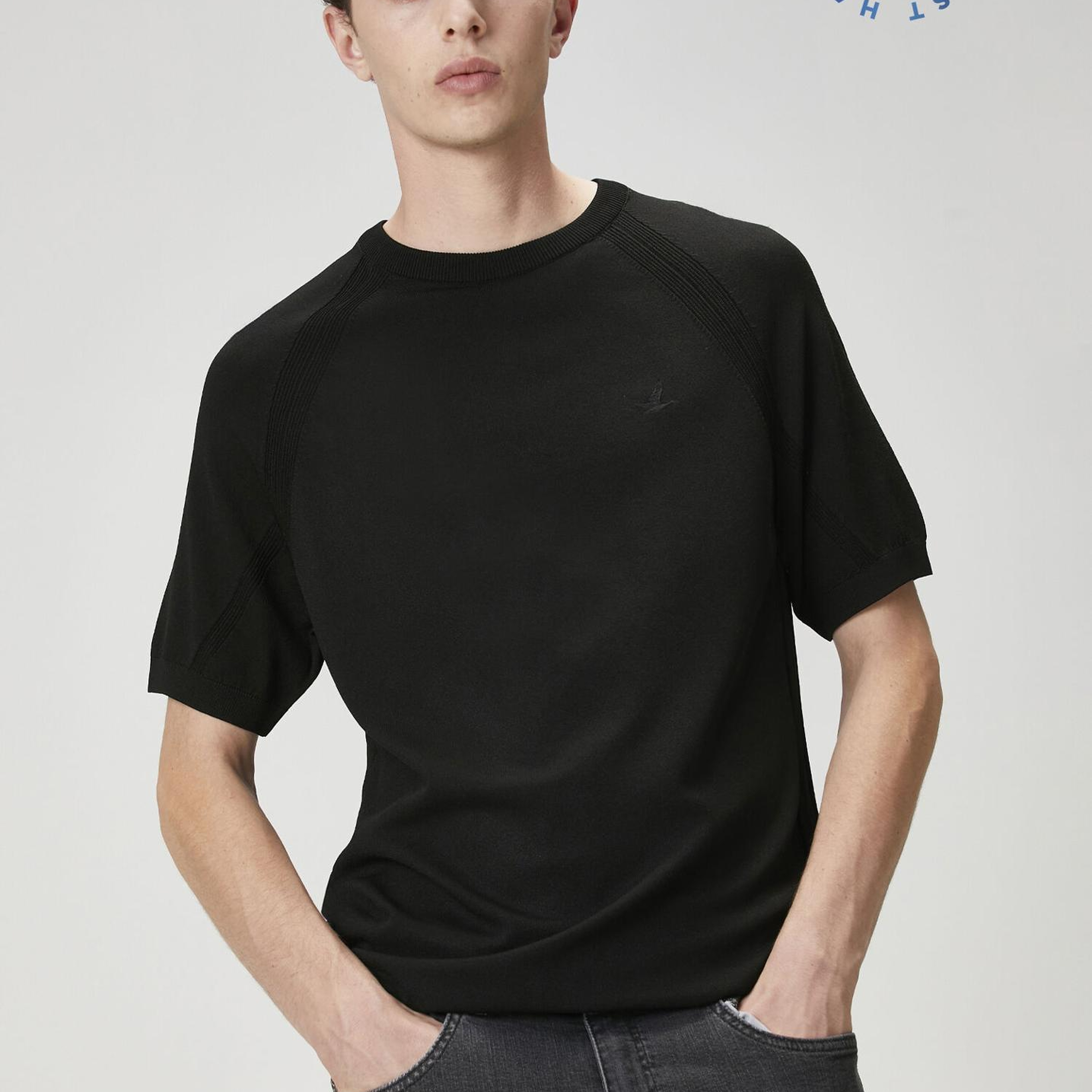 Beymen Club Erkek Siyah Kısa Kollu Kazak