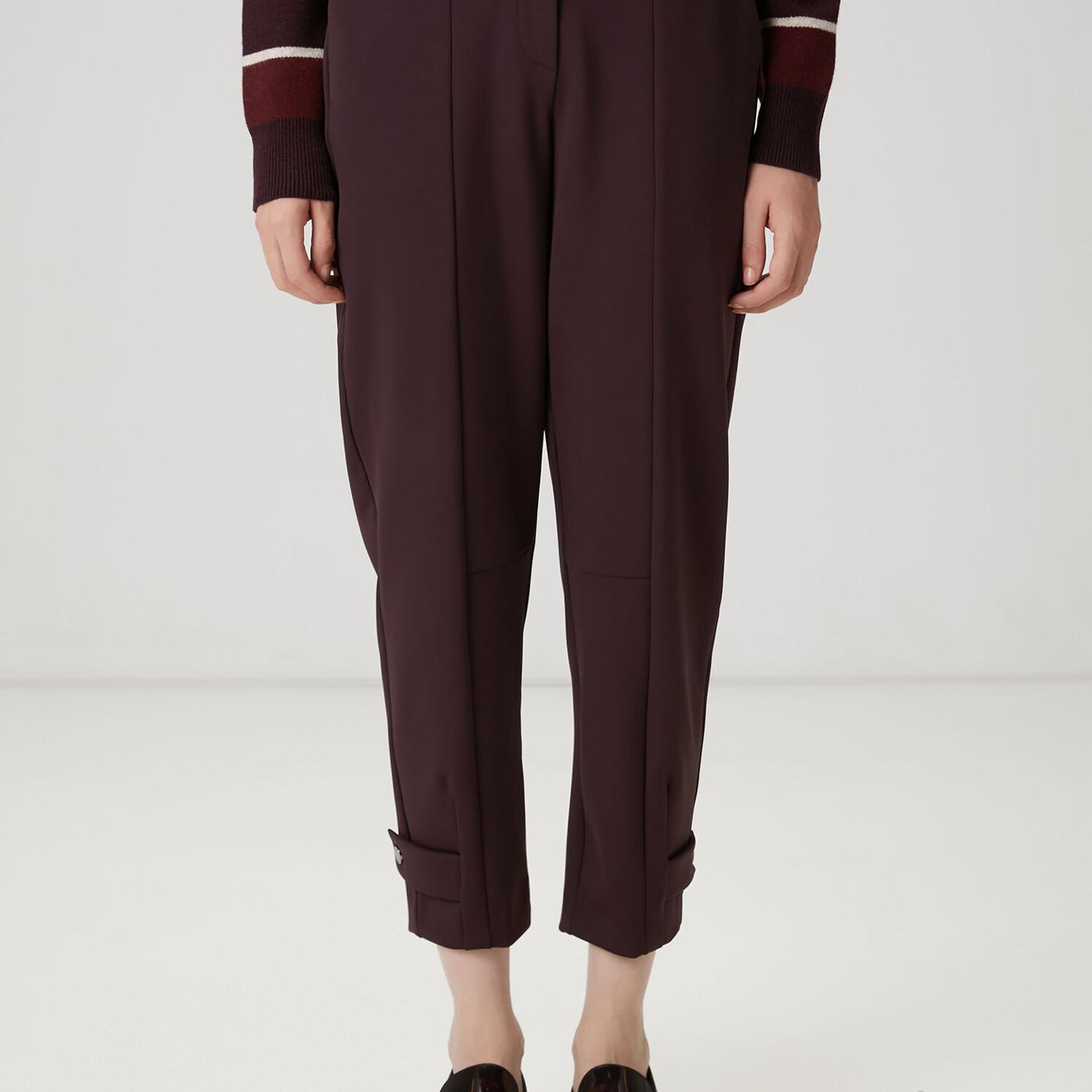 Beymen Club Kadın Bordo Scuba Jogger Pantolon