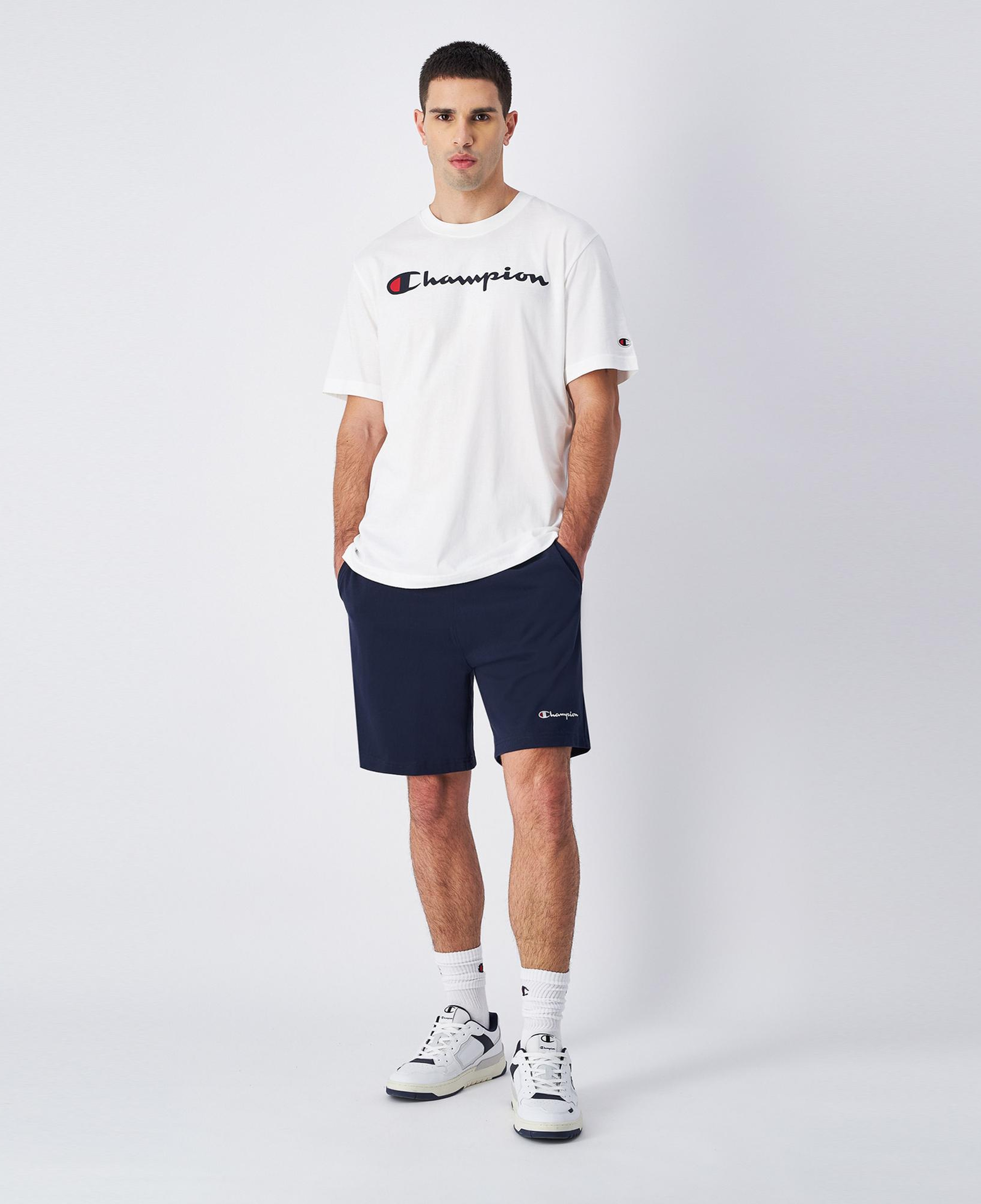 Champion Big Logo Cotton Jersey Erkek Renkli T-Shirt