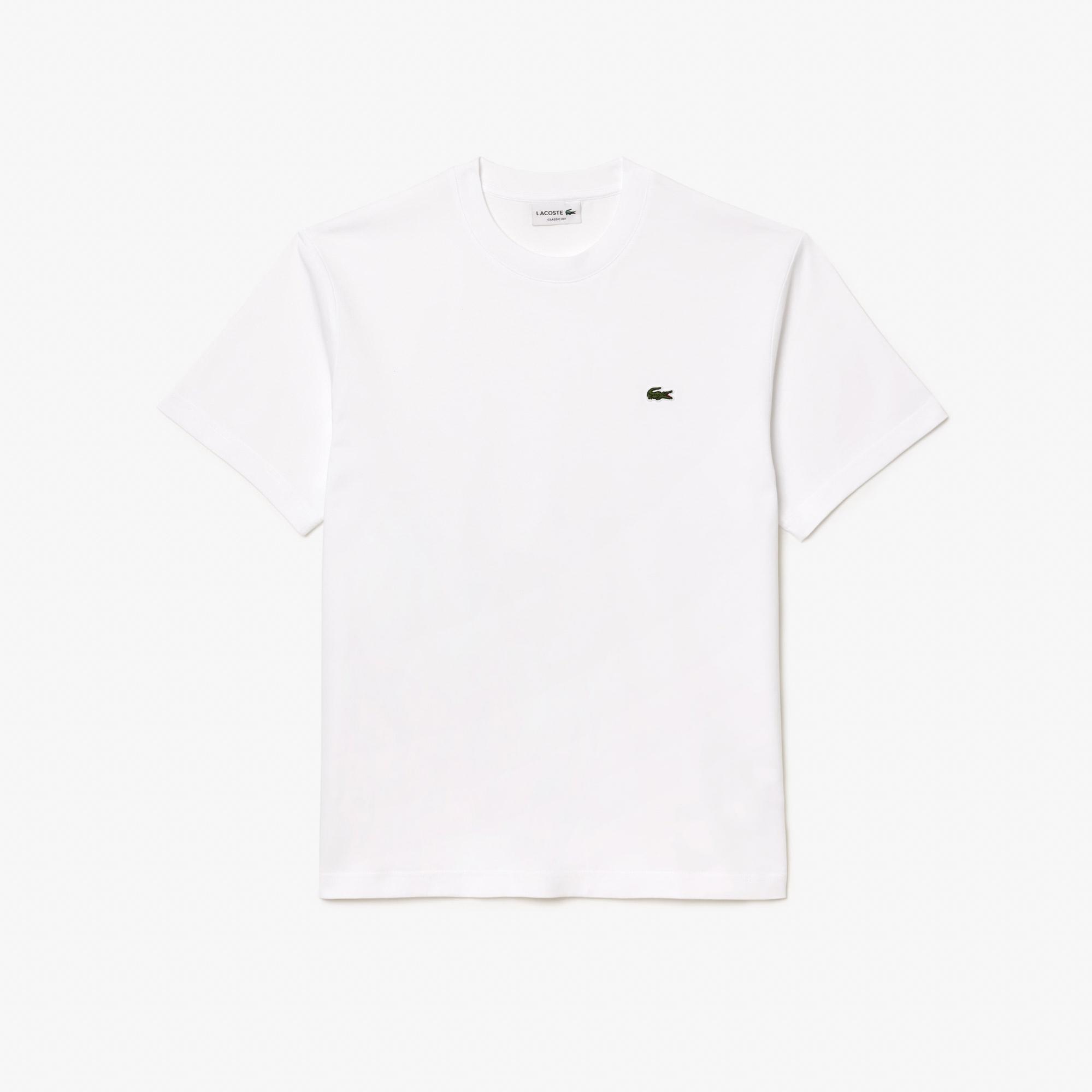 Lacoste Classic Fit Erkek Beyaz T-Shirt