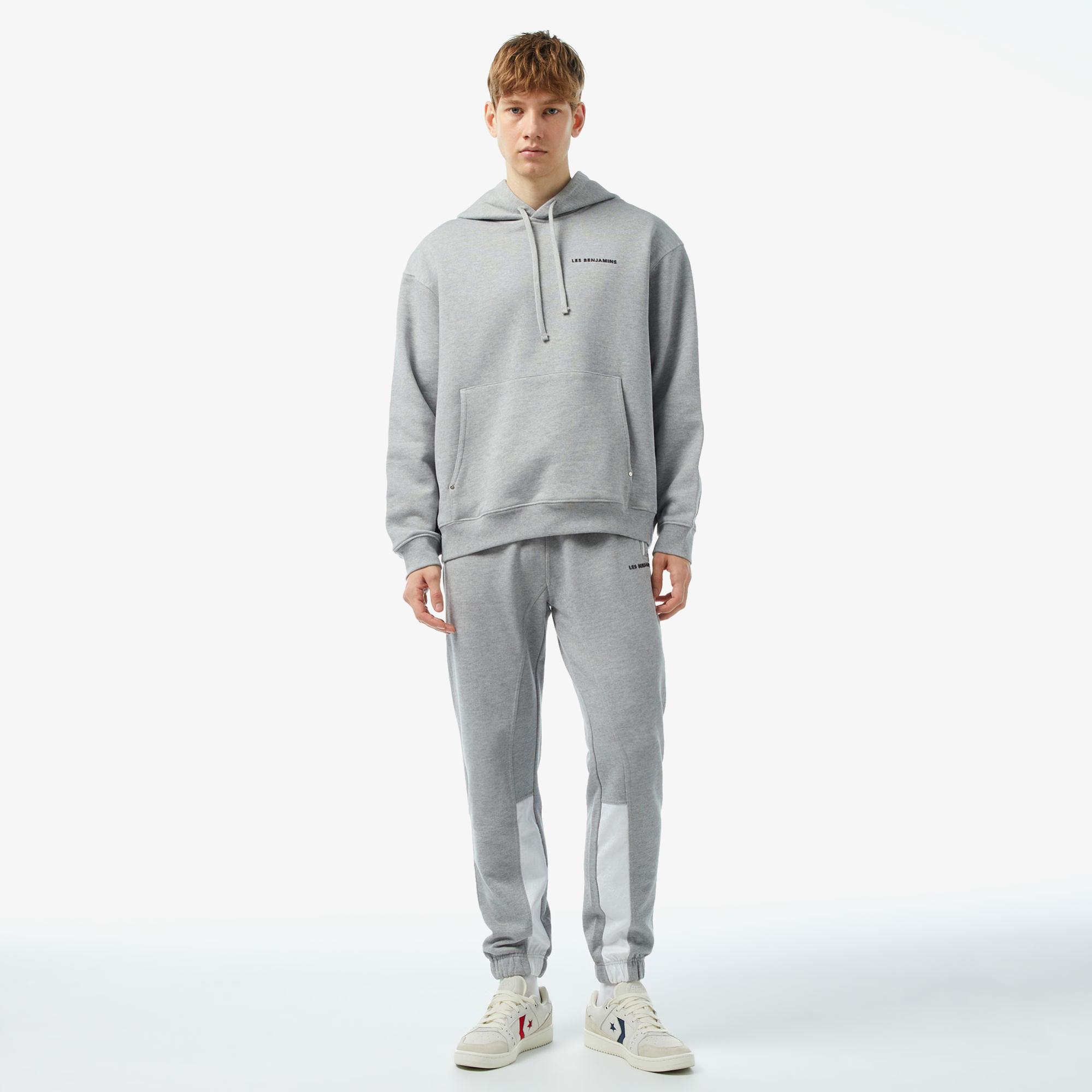 Les Benjamins 403 Erkek Gri Sweatshirt