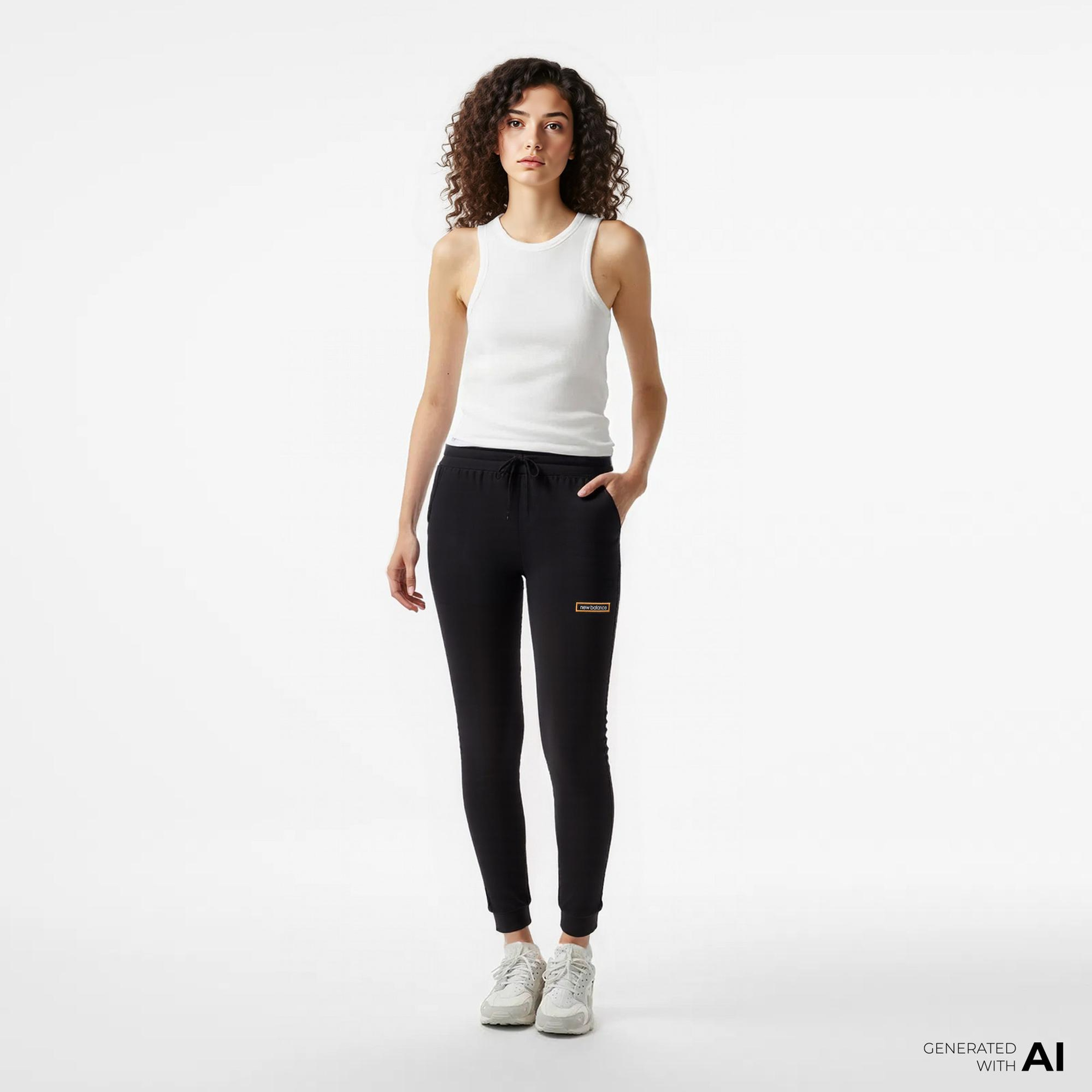 New Balance Lifestyle Kadın Siyah Eşofman Altı