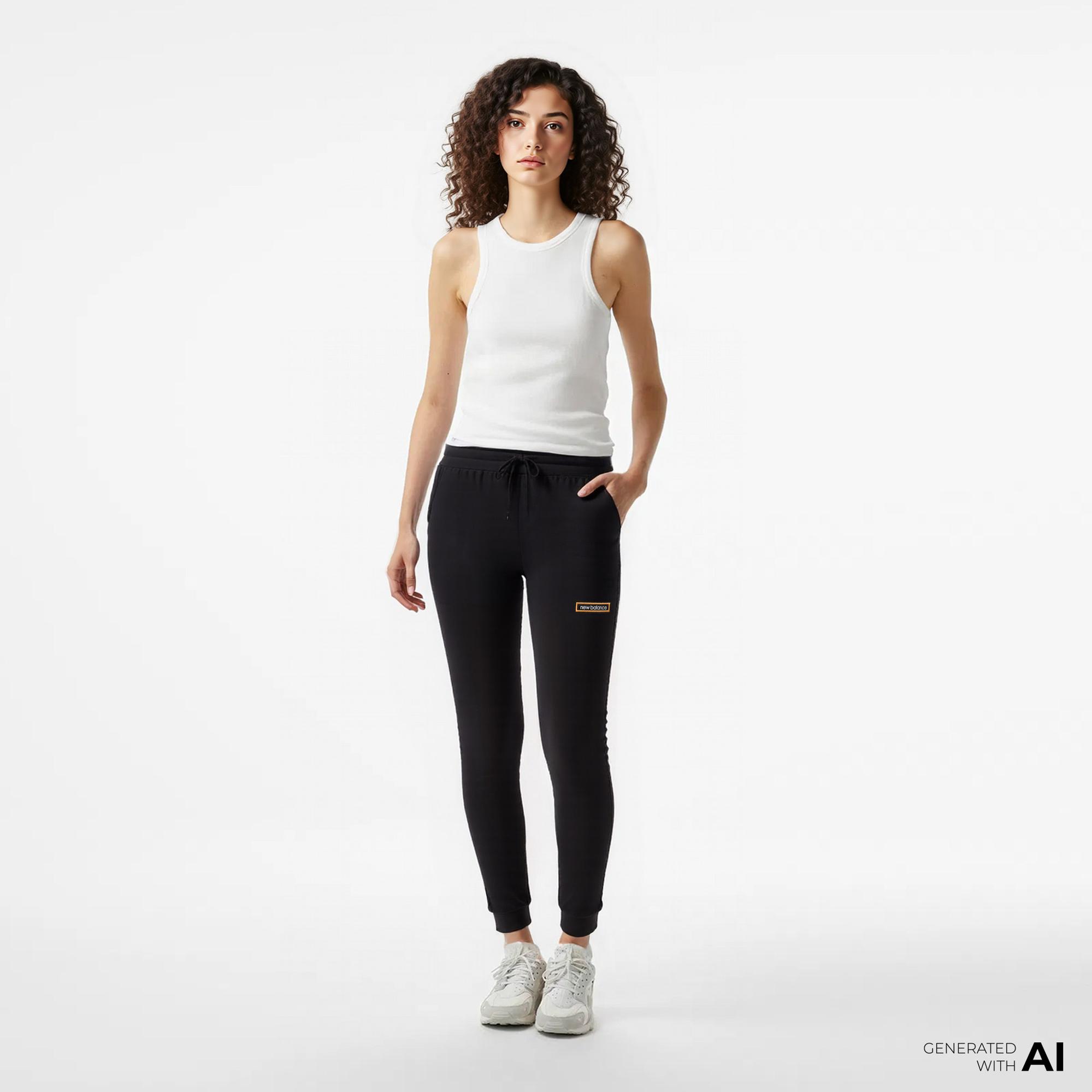 New Balance Lifestyle Kadın Siyah Eşofman Altı