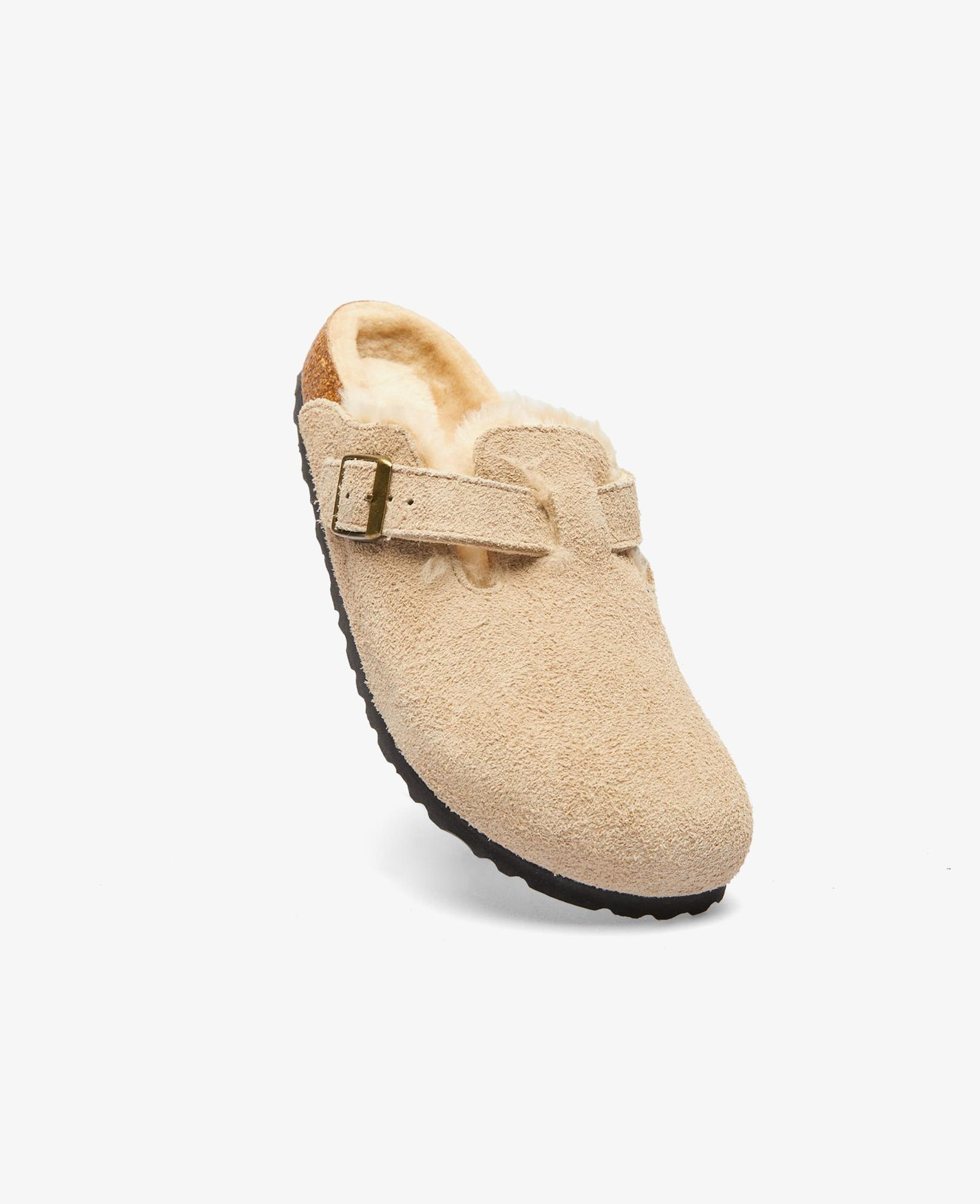 Birkenstock Boston Vl Shearling Unisex Kahverengi Terlik