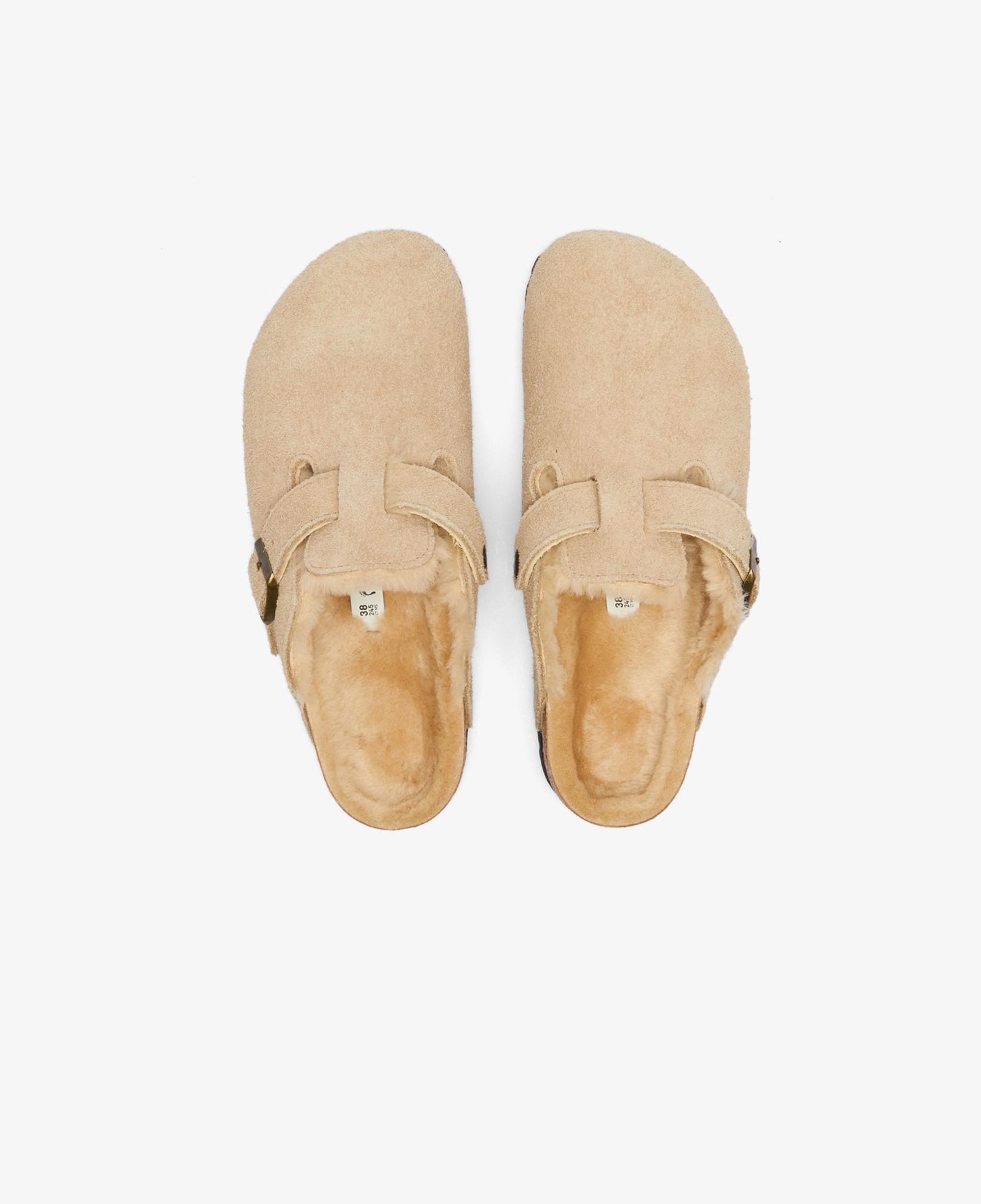 Birkenstock Boston Vl Shearling Unisex Kahverengi Terlik