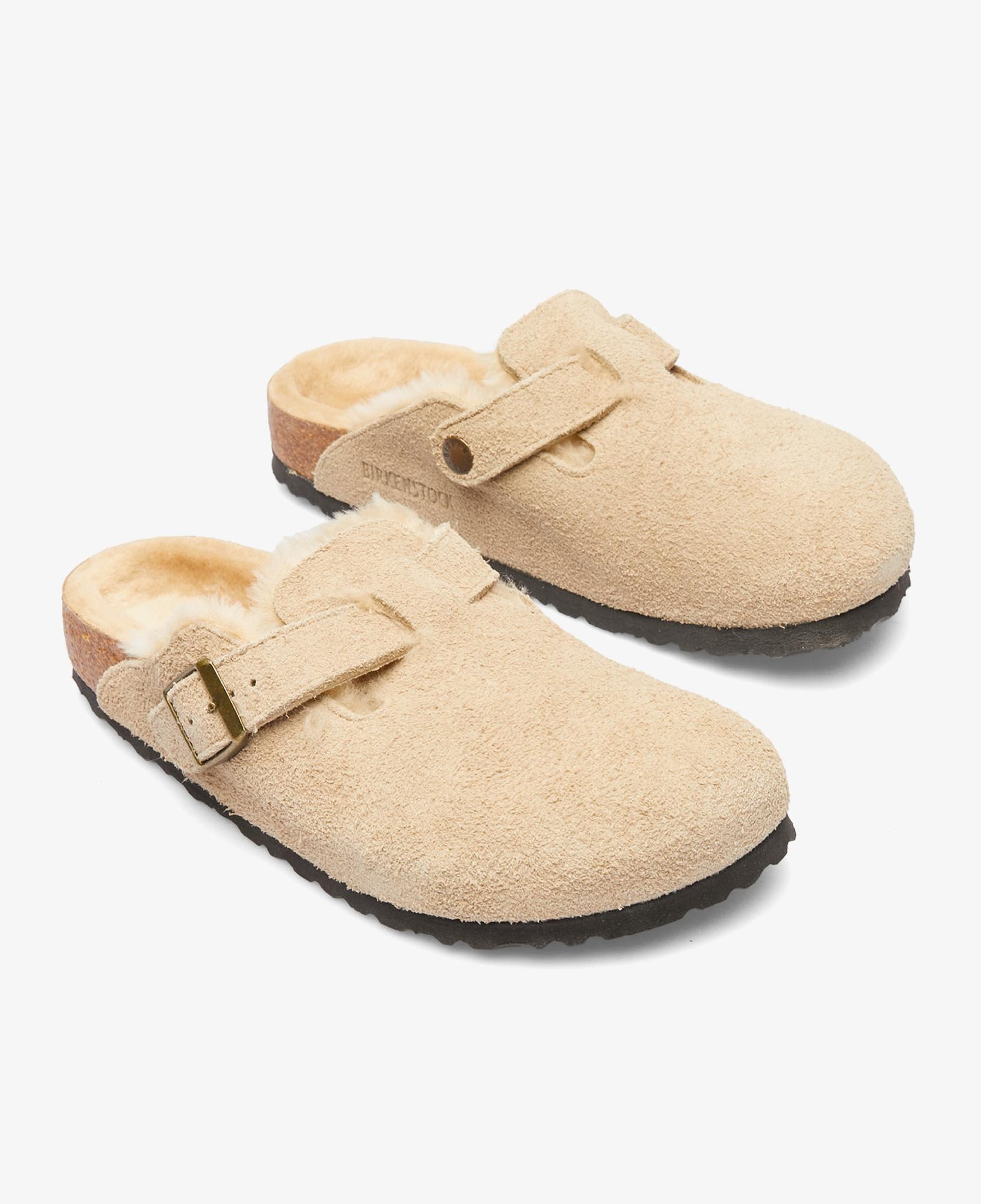 Birkenstock Boston Vl Shearling Unisex Kahverengi Terlik