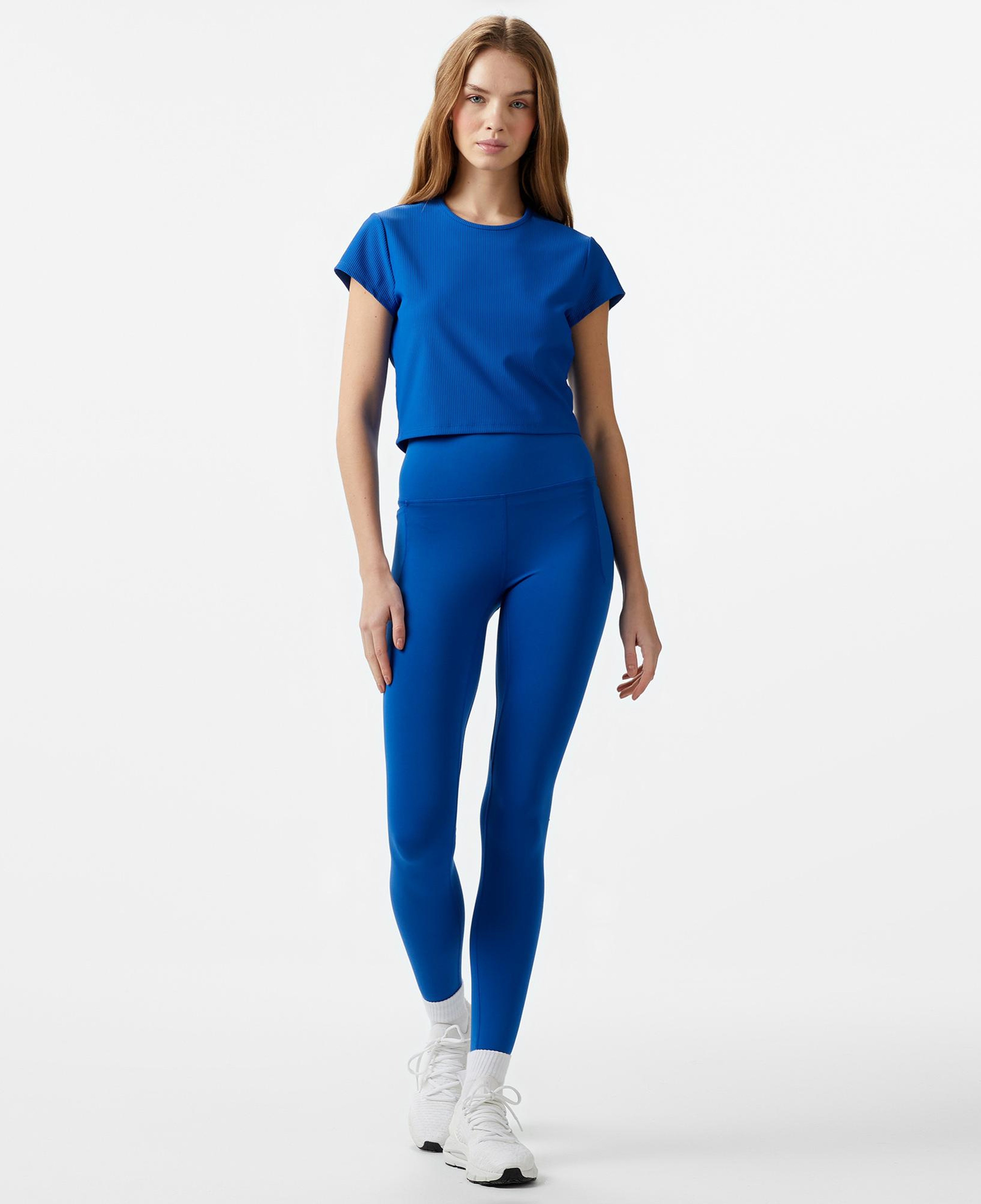 Under Armour Meridian Rib Baby  Kadın Mavi T-Shirt