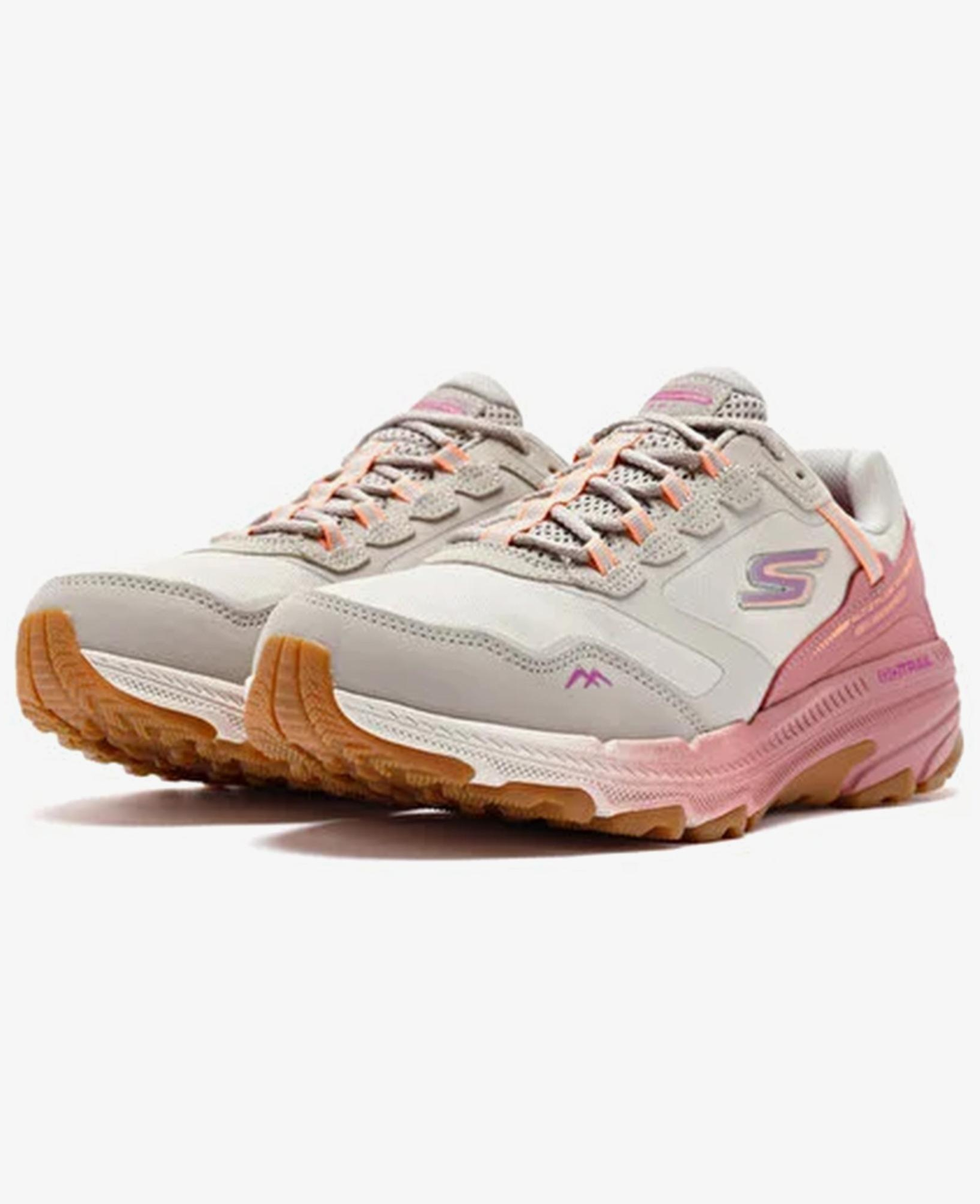 Skechers Go Run Trail Altitude 2.0 Kadın Krem Spor Ayakkabı