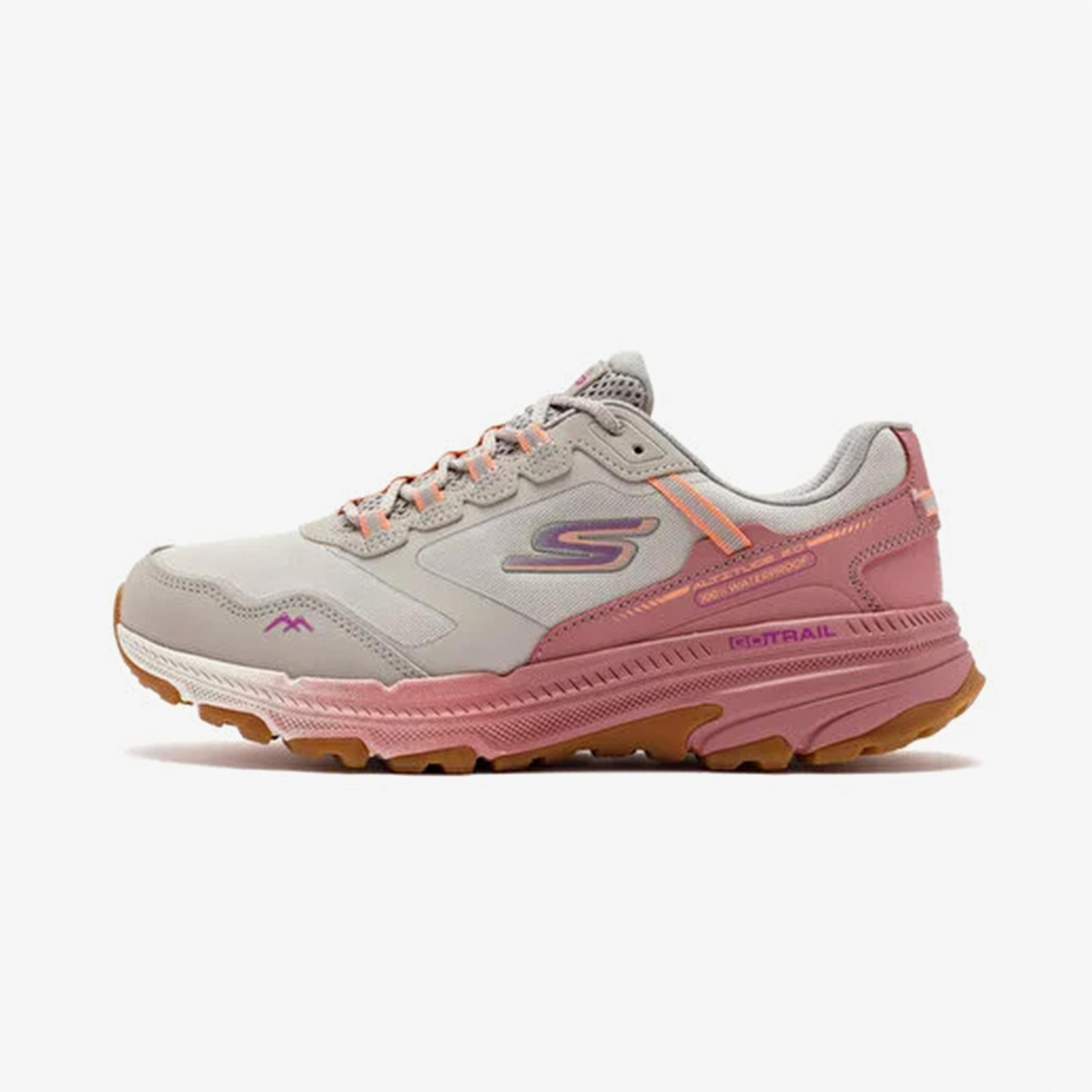 Skechers Go Run Trail Altitude 2.0 Kadın Krem Spor Ayakkabı