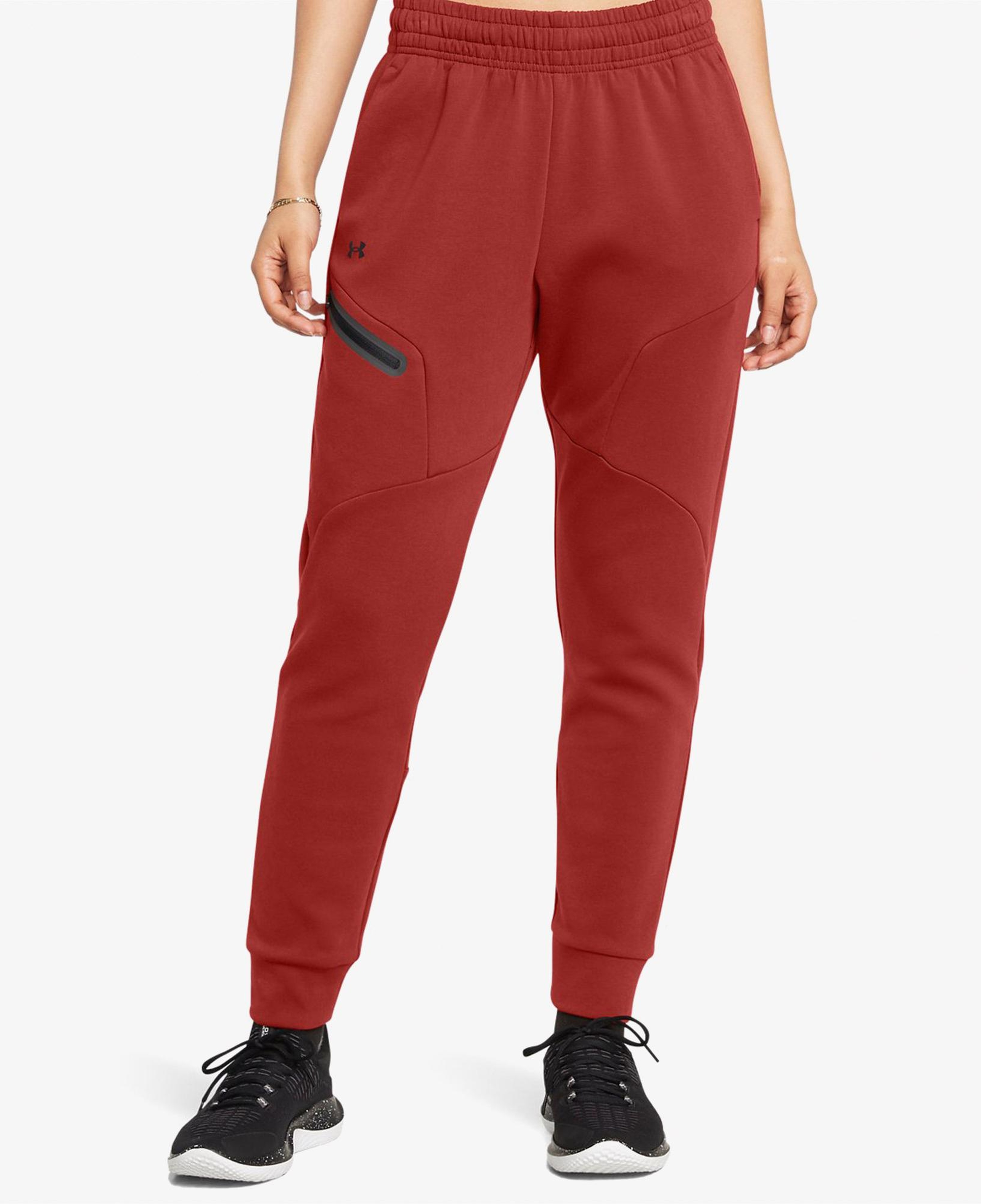 Under Armour Unstoppable Flc Jogger Kadın Turuncu Eşofman Altı