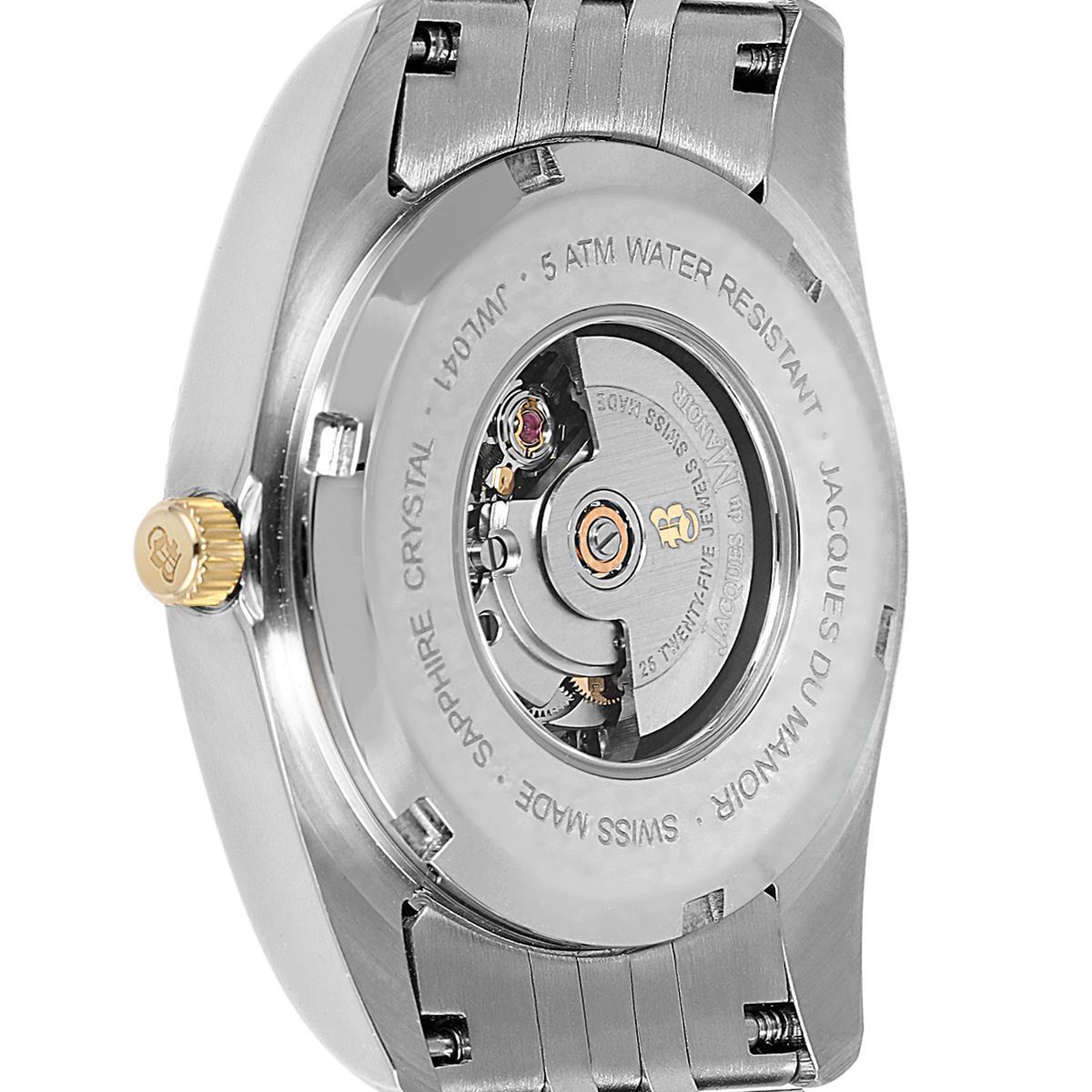 INSPIRATION JWL04103 (Sellita SW100, 25 Jewels Otomatik Mekanizmalı, Swiss Made) Kadın Kol Saati Metalik Gri/Altın Rengi