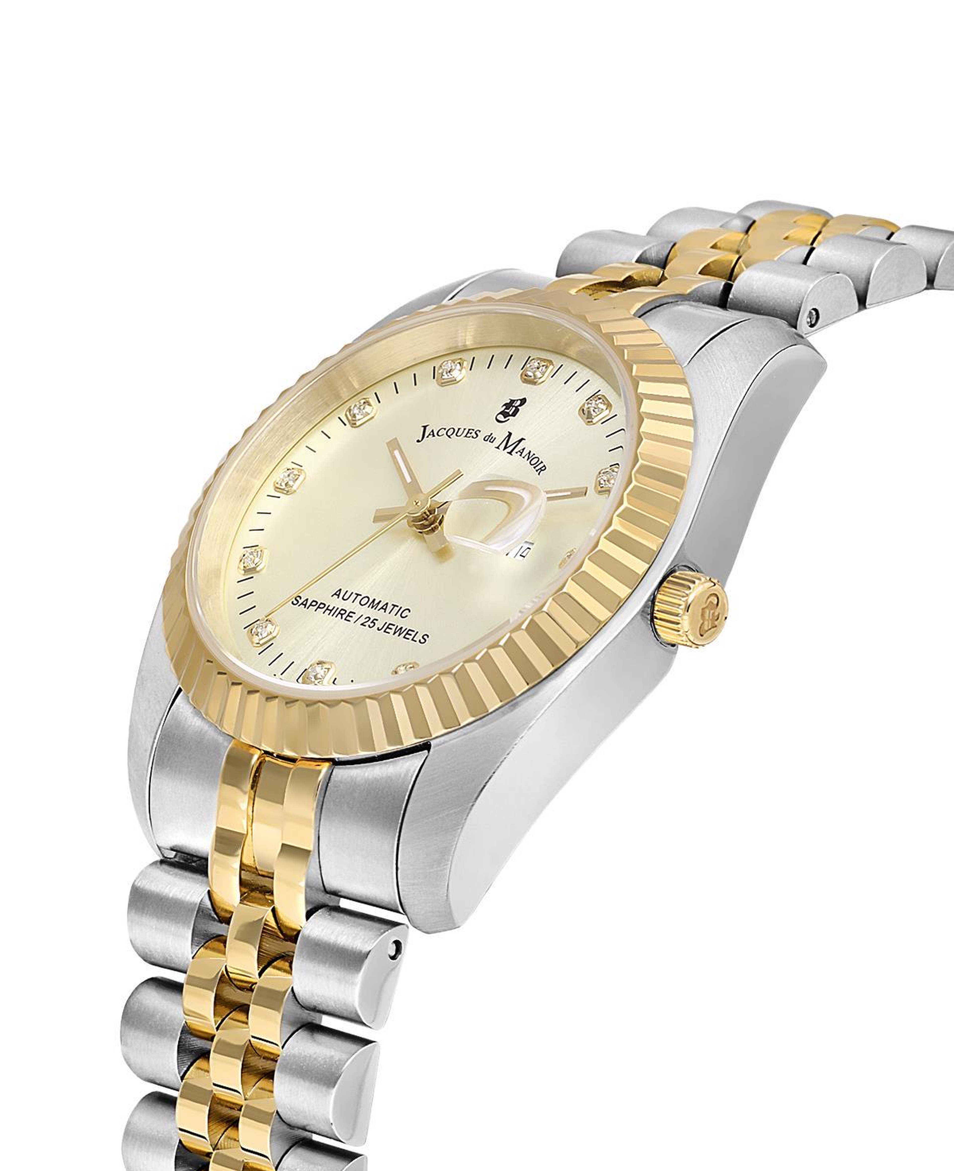INSPIRATION JWL04115 (Sellita SW100, 25 Jewels Otomatik Mekanizmalı, Swiss Made) Kadın Kol Saati Metalik Gri/Altın Rengi
