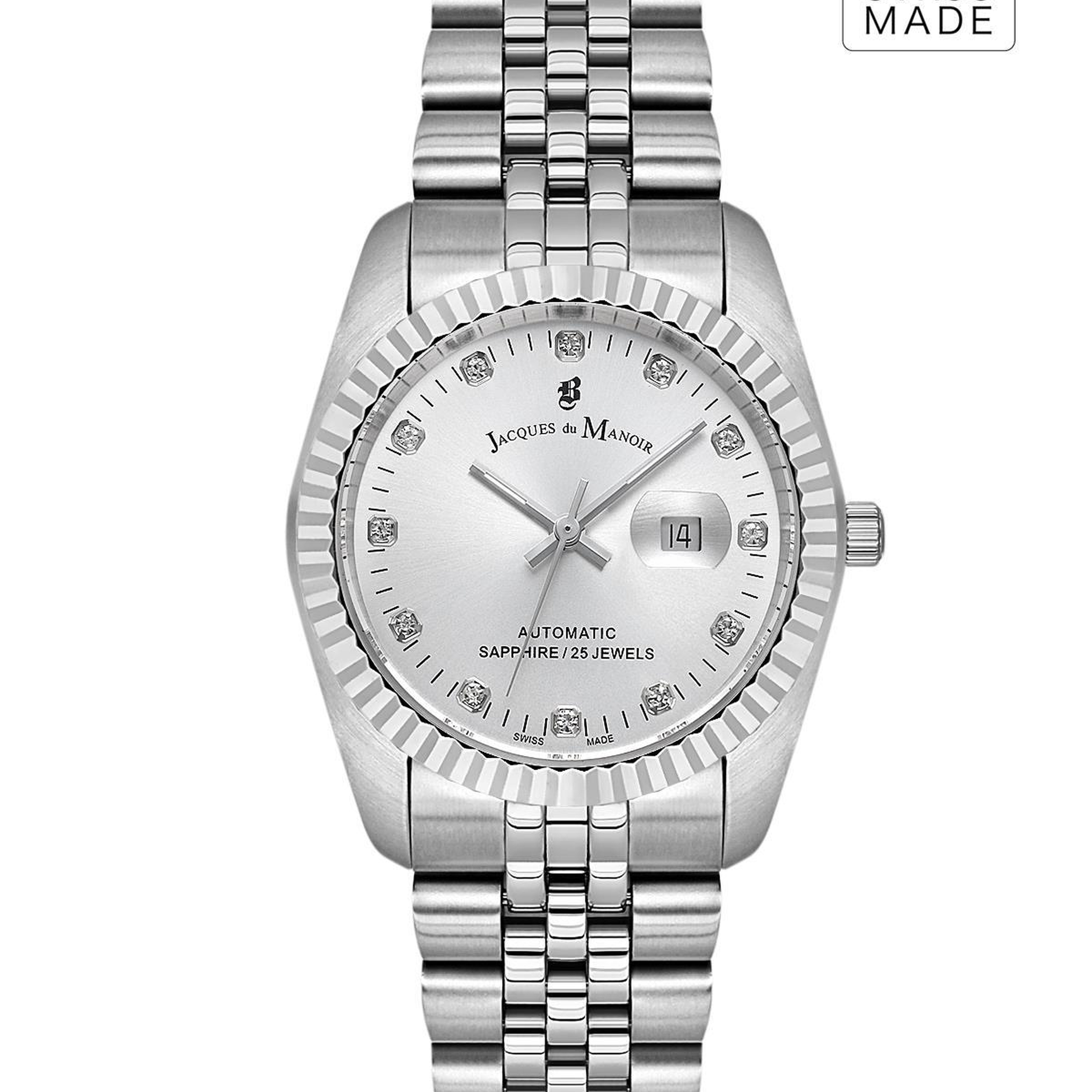 INSPIRATION JWL04112 (Sellita SW100, 25 Jewels Otomatik Mekanizmalı, Swiss Made) Kadın Kol Saati Metalik Gri