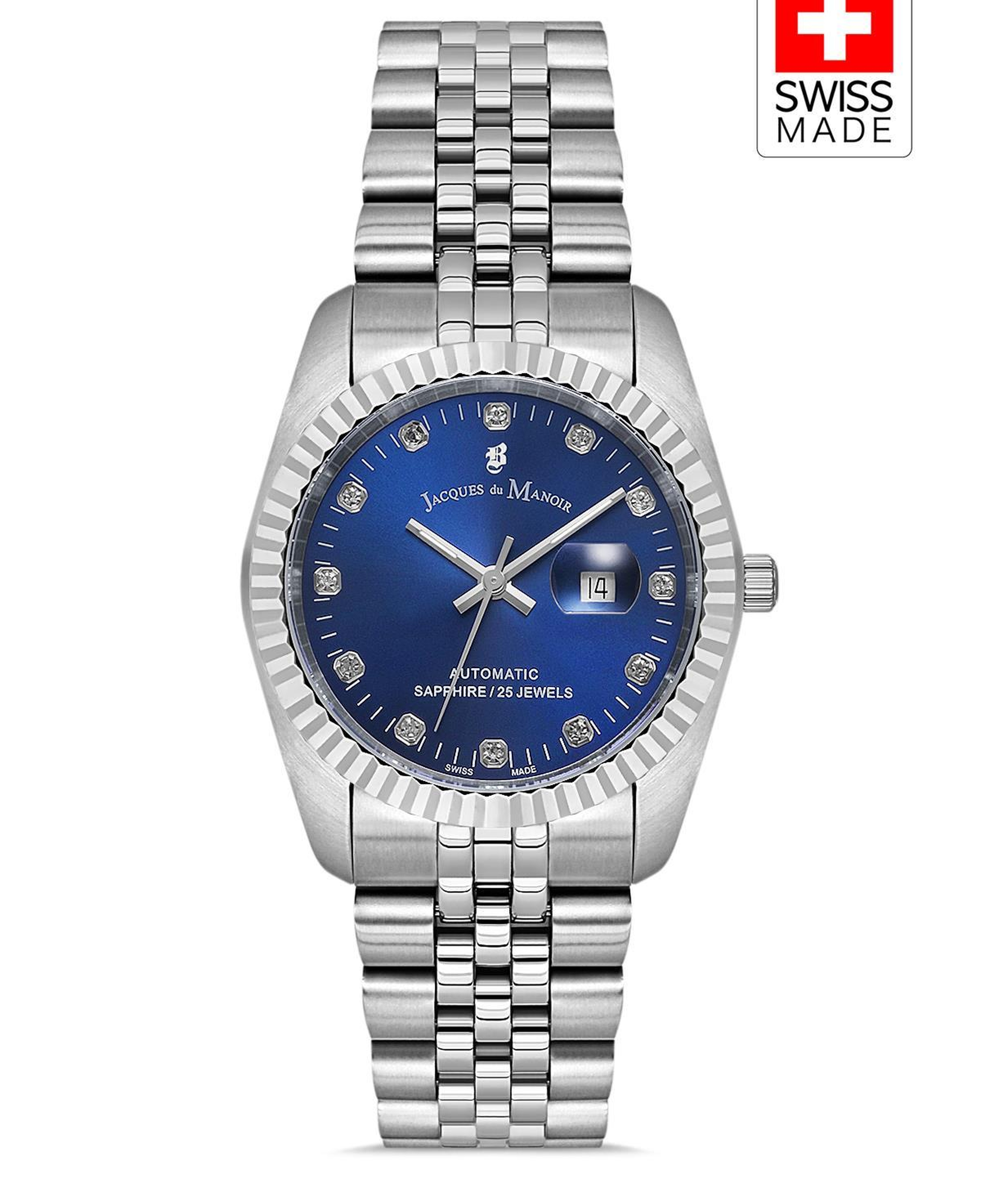INSPIRATION JWL04113 (Sellita SW100, 25 Jewels Otomatik Mekanizmalı, Swiss Made) Kadın Kol Saati Metalik Gri