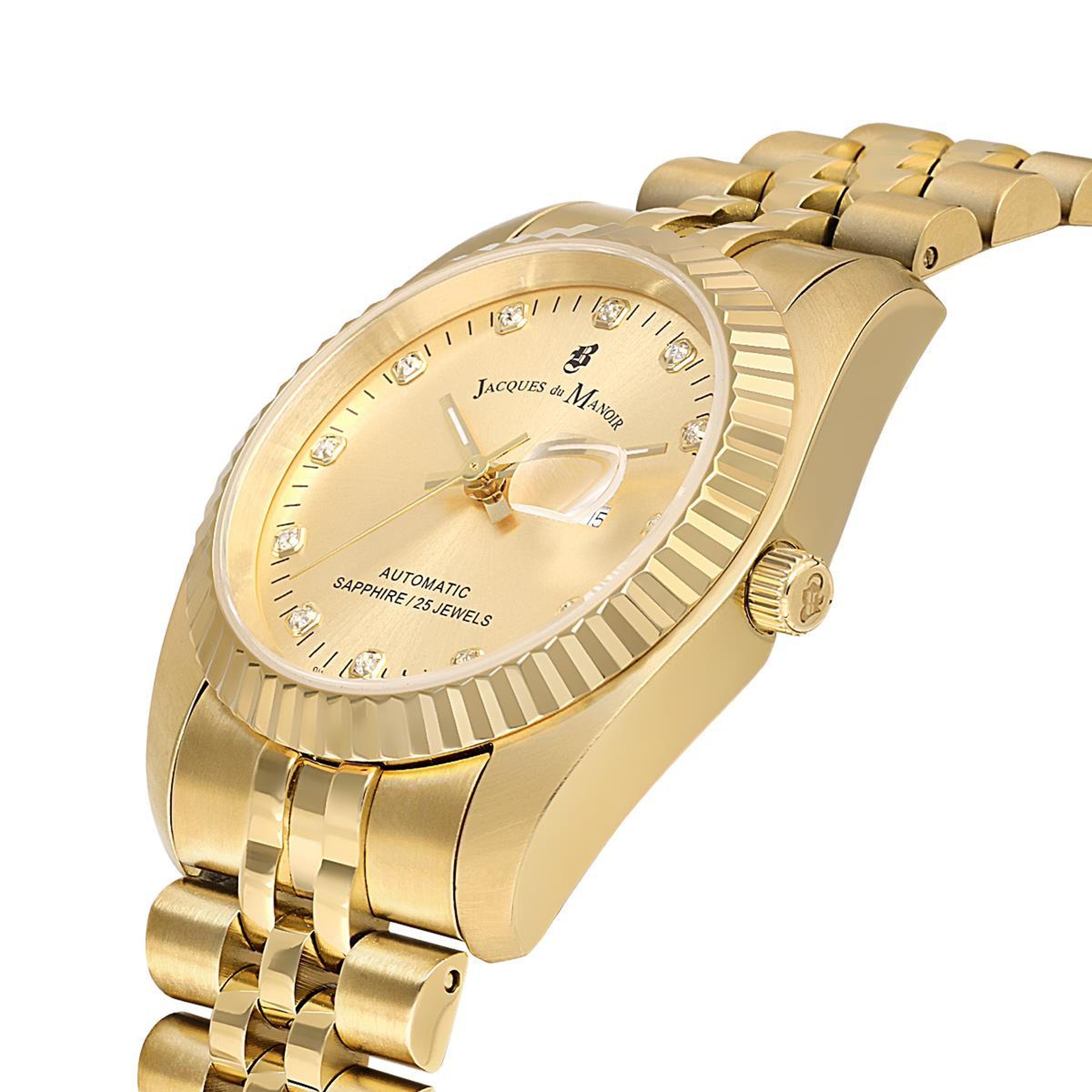 INSPIRATION JWL04109 (Sellita SW100, 25 Jewels Otomatik Mekanizmalı, Swiss Made) Kadın Kol Saati Altın Rengi