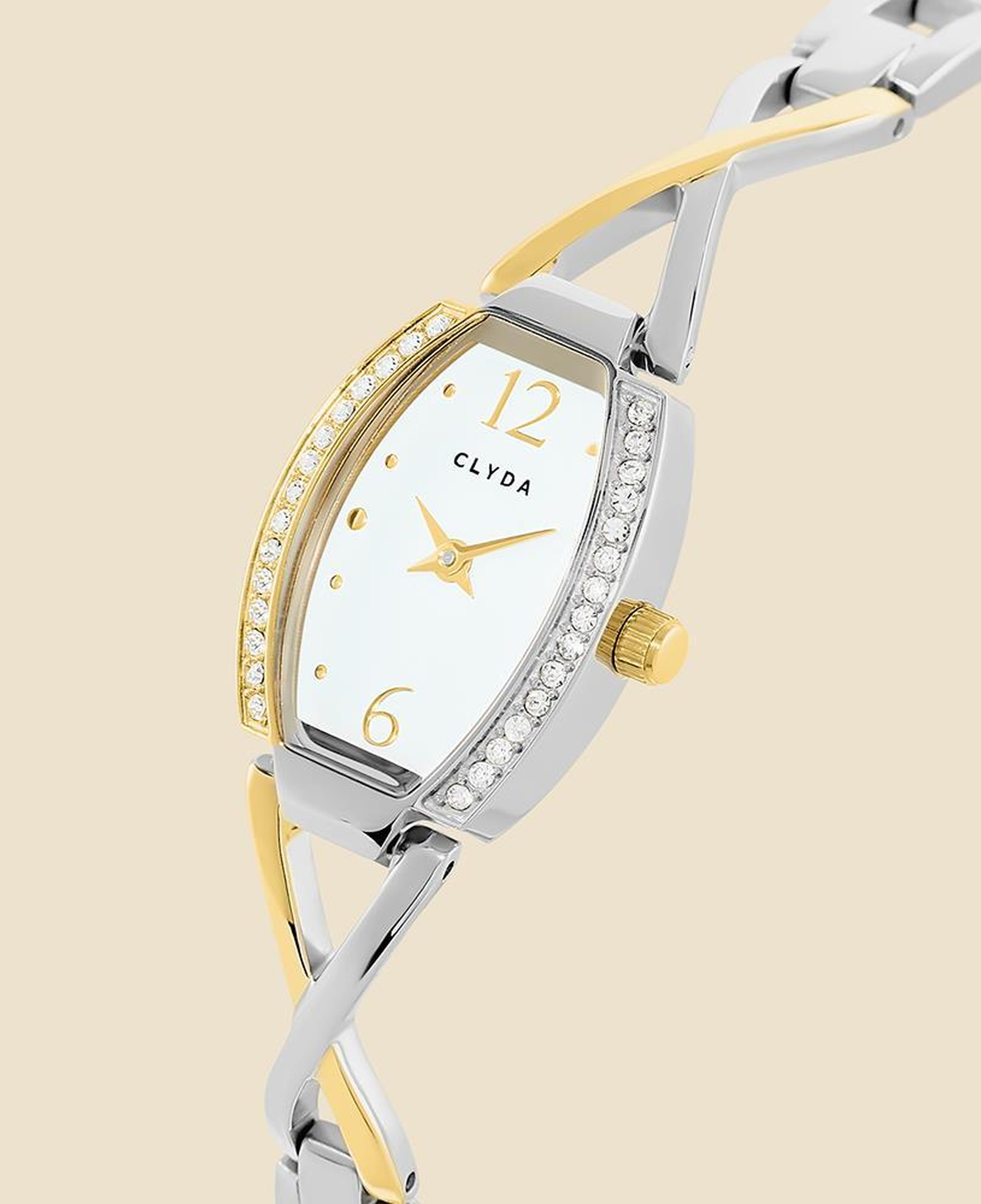 CLYDA CLA803LML Kadın Kol Saati Altın/Gümüş