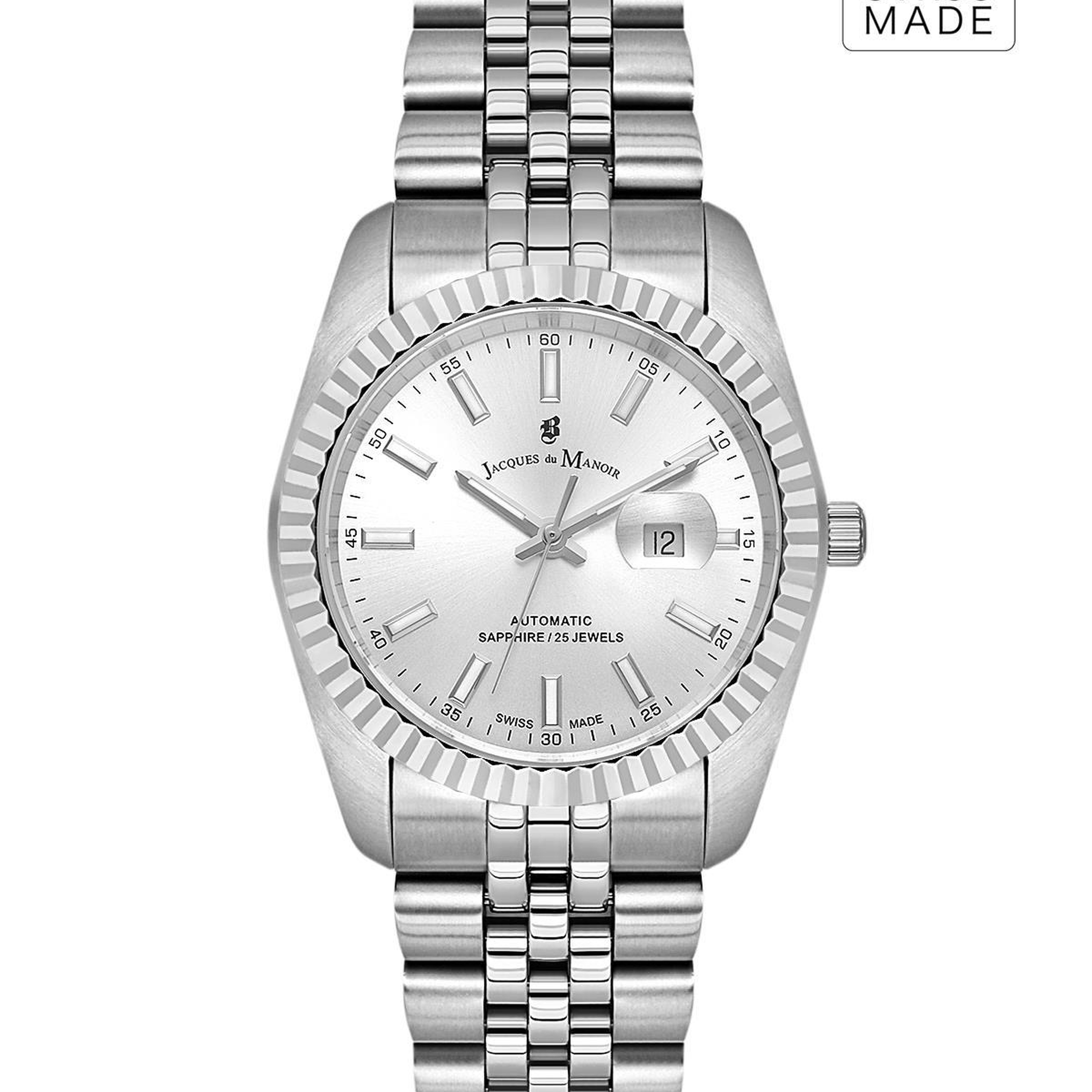 INSPIRATION JWL04104 (Sellita SW100, 25 Jewels Otomatik Mekanizmalı, Swiss Made) Kadın Kol Saati Metalik Gri