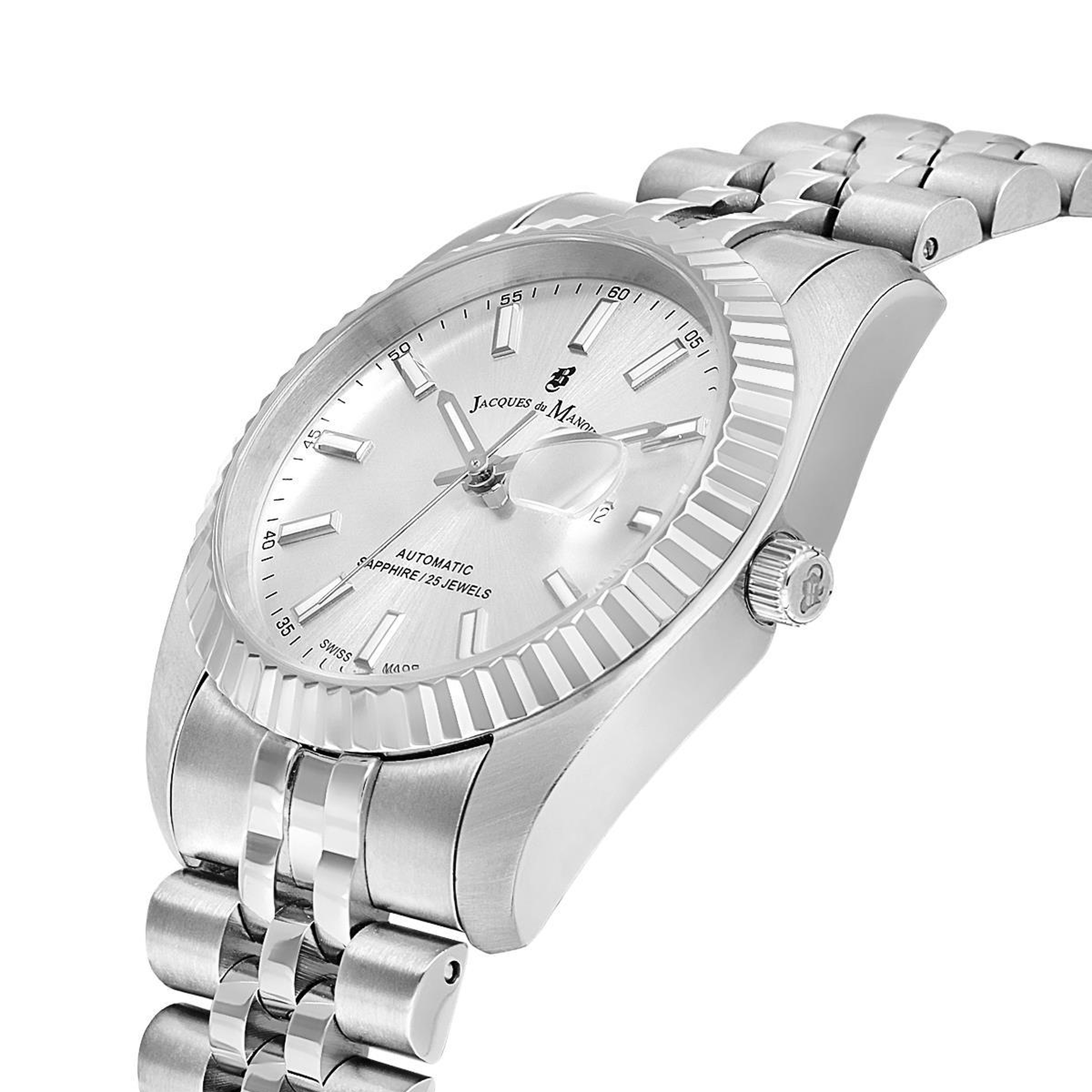 INSPIRATION JWL04104 (Sellita SW100, 25 Jewels Otomatik Mekanizmalı, Swiss Made) Kadın Kol Saati Metalik Gri