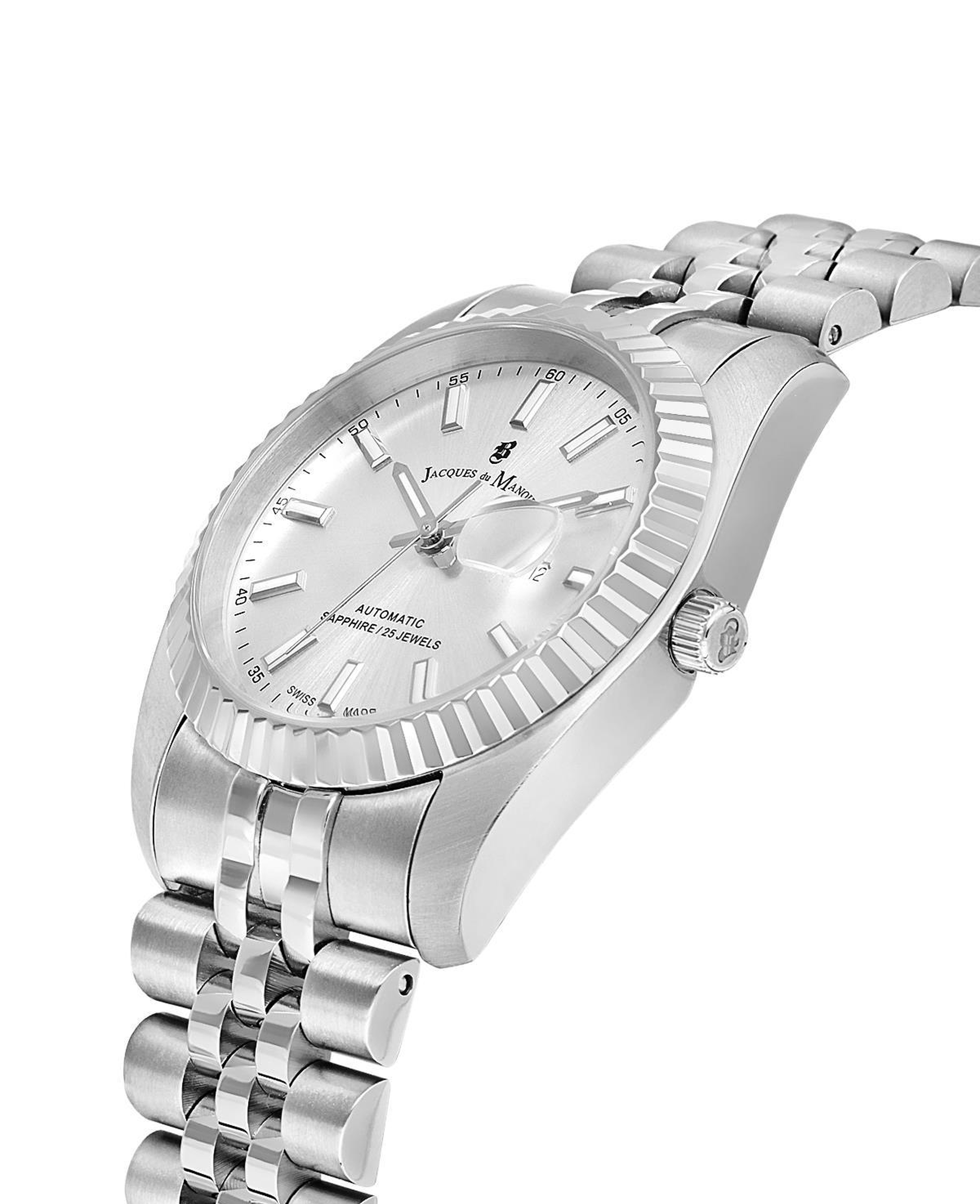INSPIRATION JWL04104 (Sellita SW100, 25 Jewels Otomatik Mekanizmalı, Swiss Made) Kadın Kol Saati Metalik Gri