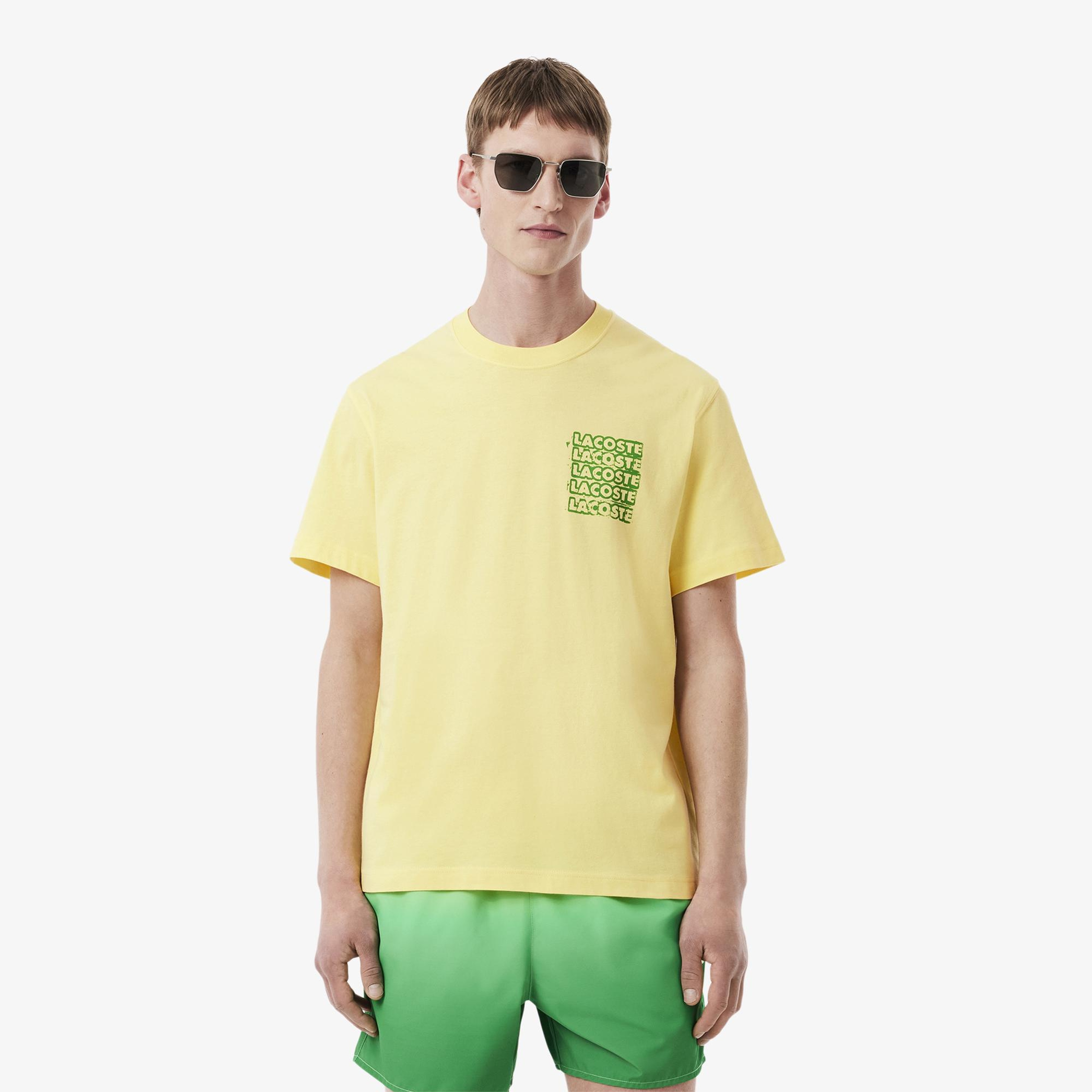 Lacoste Classic Fit Erkek Sarı T-Shirt