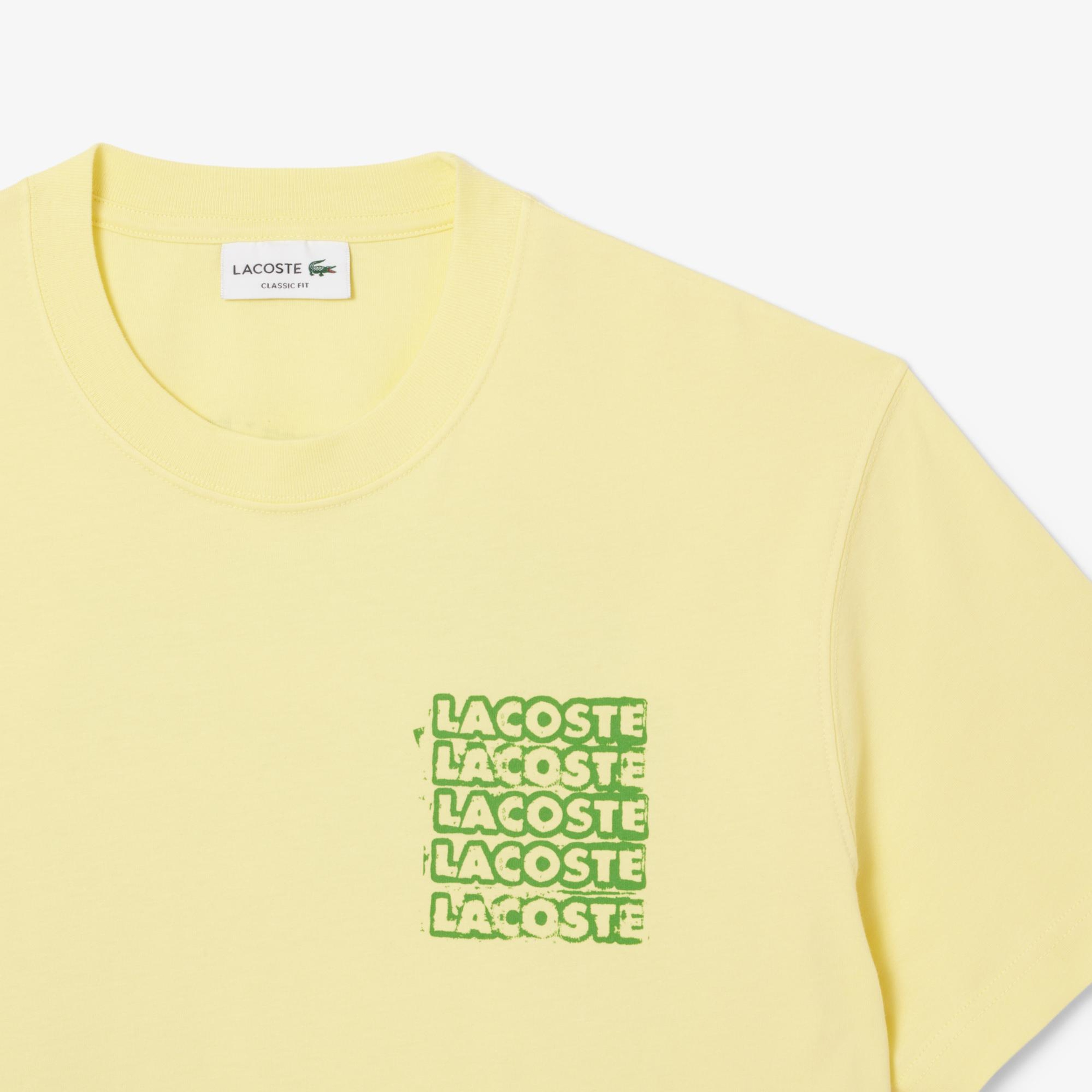 Lacoste Classic Fit Erkek Sarı T-Shirt