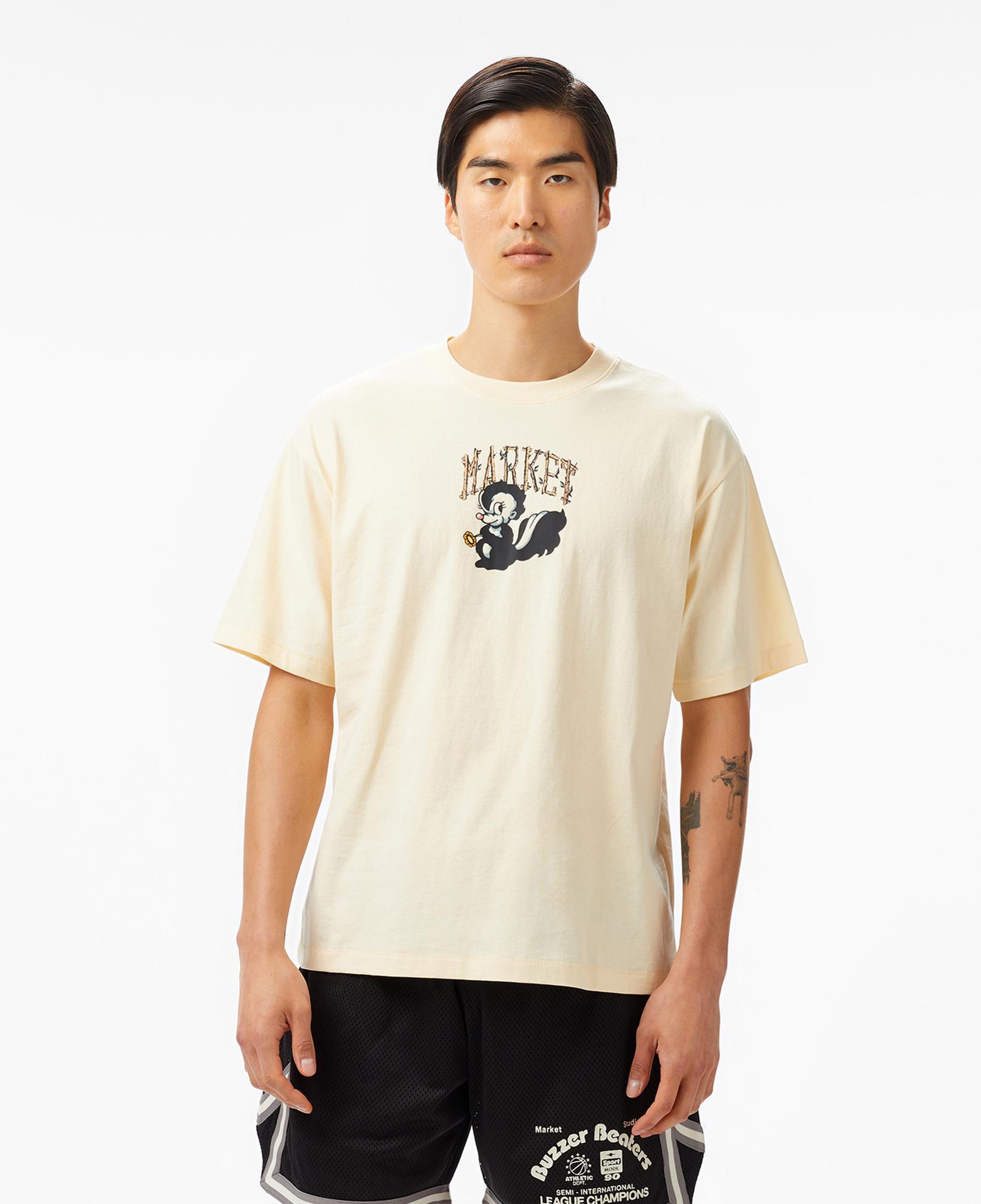 The Market 'Smiley Quiet Cabin' Erkek Krem T-Shirt