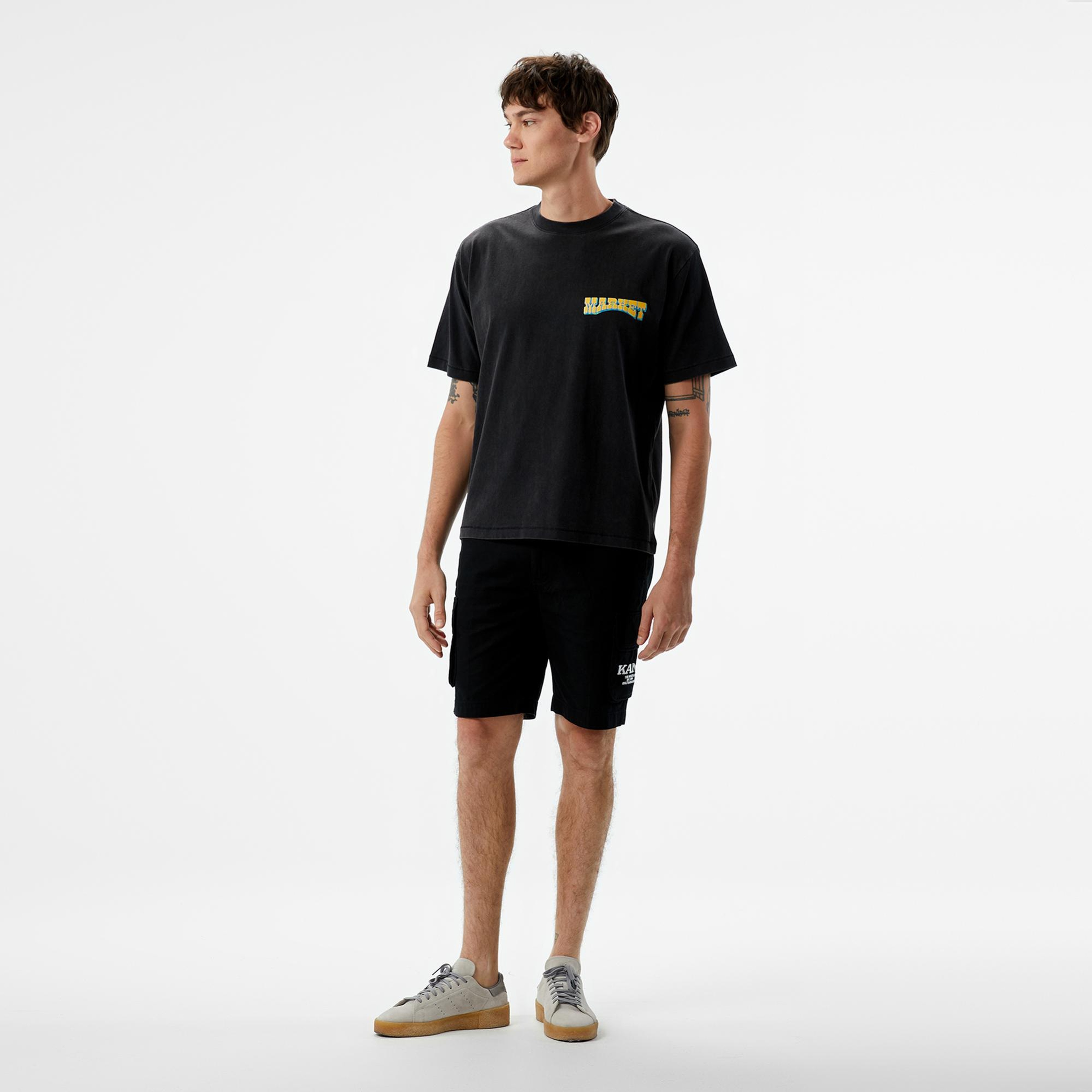 The Market 'Farmers' Unisex Siyah T-Shirt