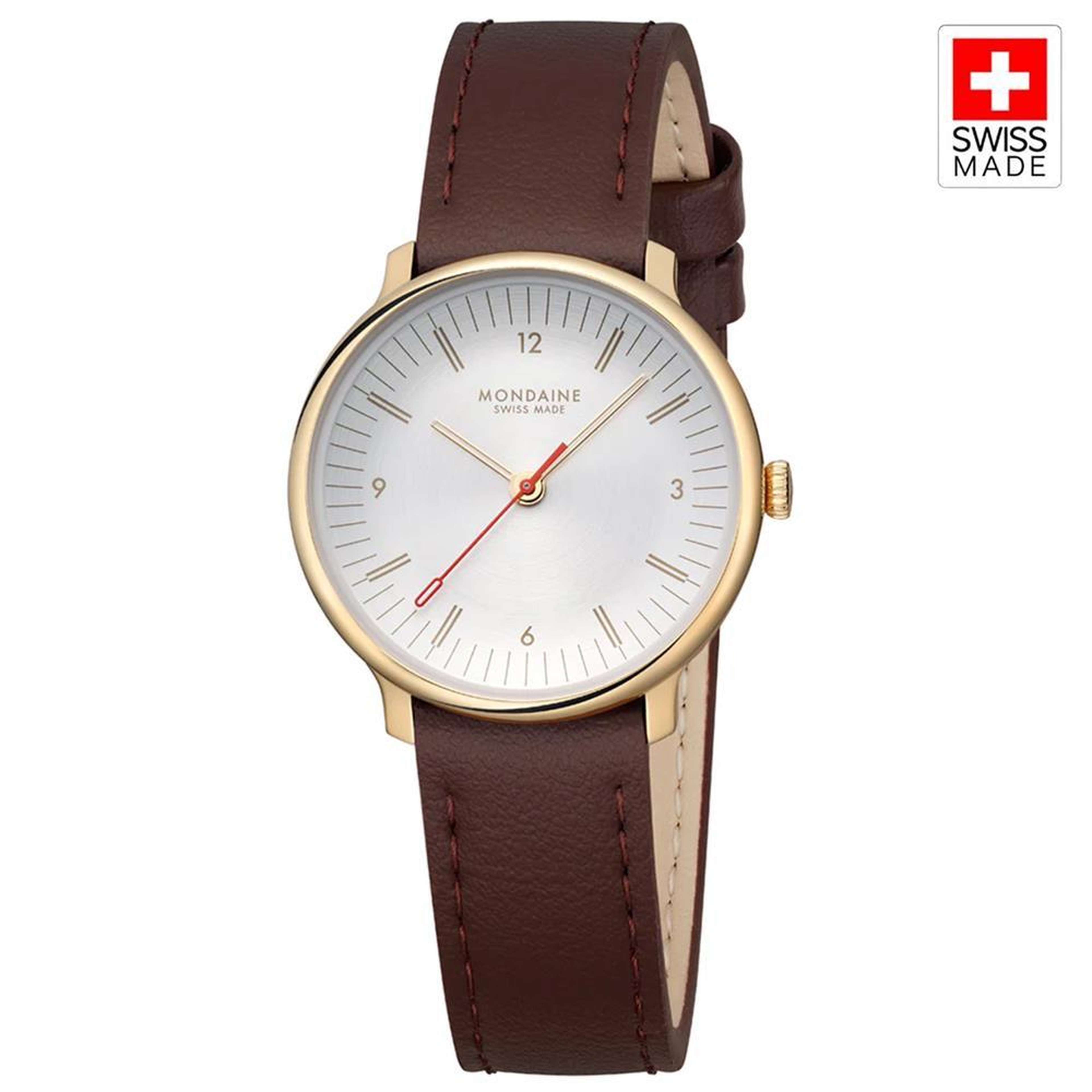 MONDAINE DOPPIO MLE.33110.LGV Kadın Kol Saati Altın