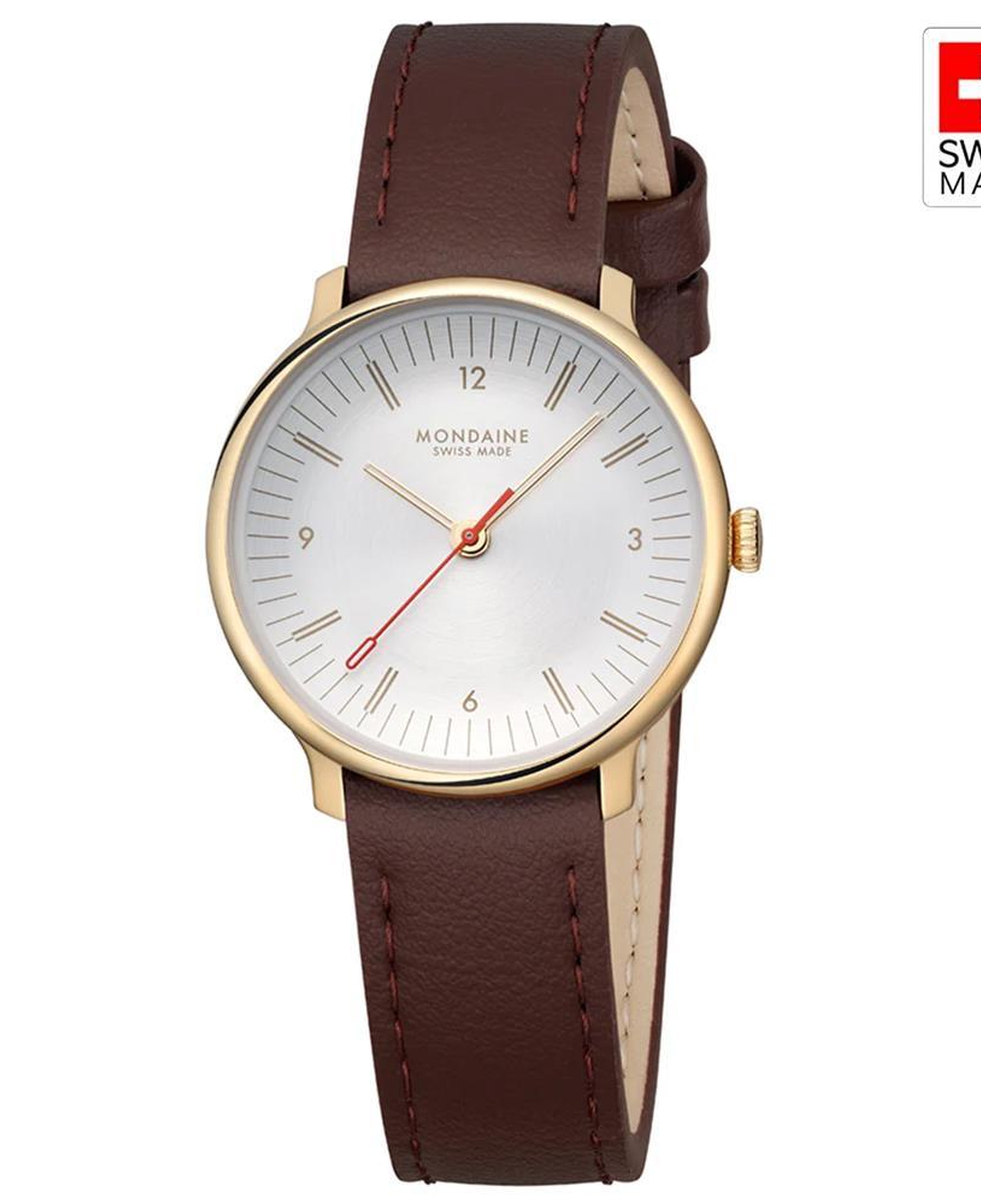 MONDAINE DOPPIO MLE.33110.LGV Kadın Kol Saati Altın