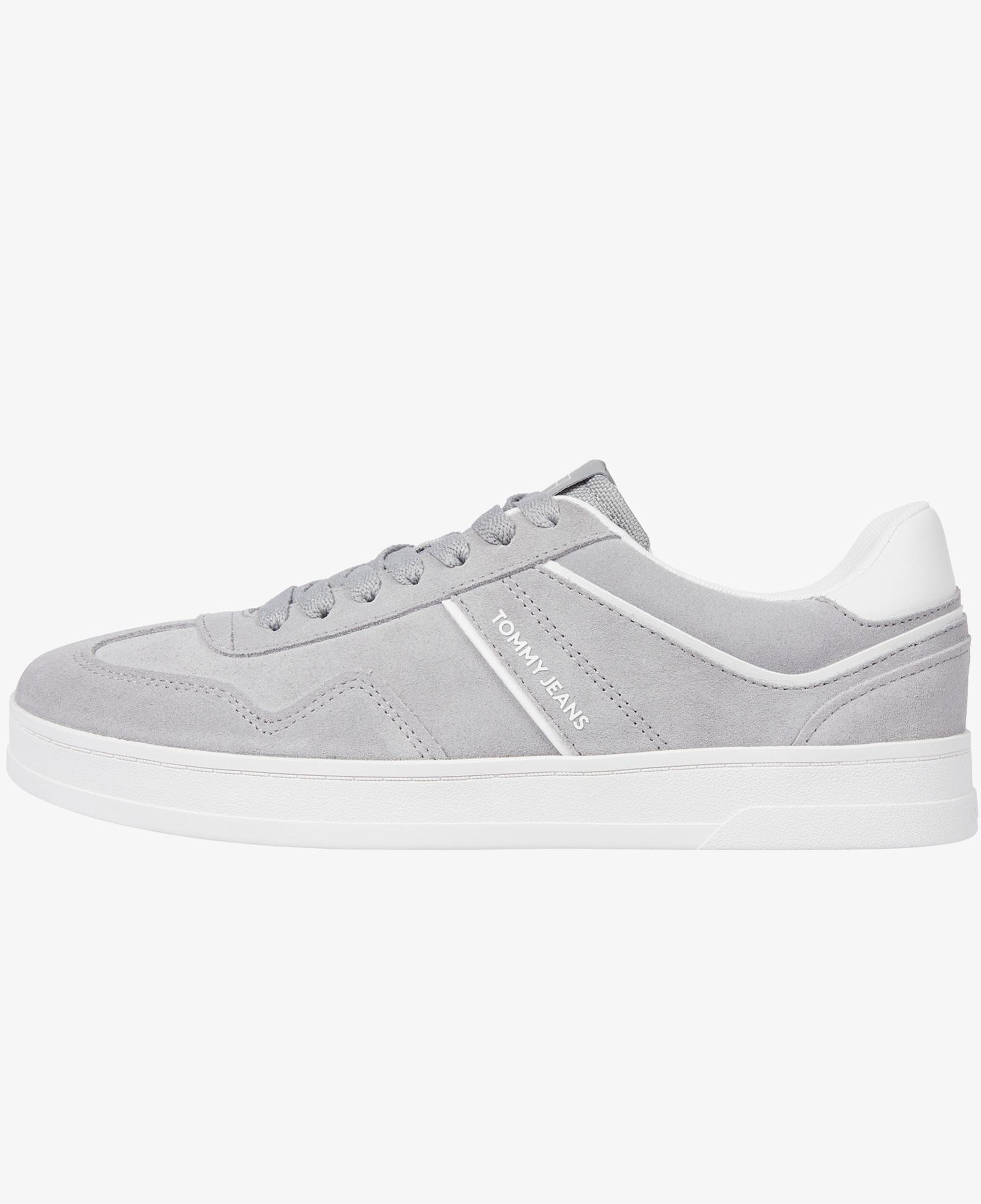 Tommy Jeans Greenwich Erkek Gri Süet Spor Ayakkabı