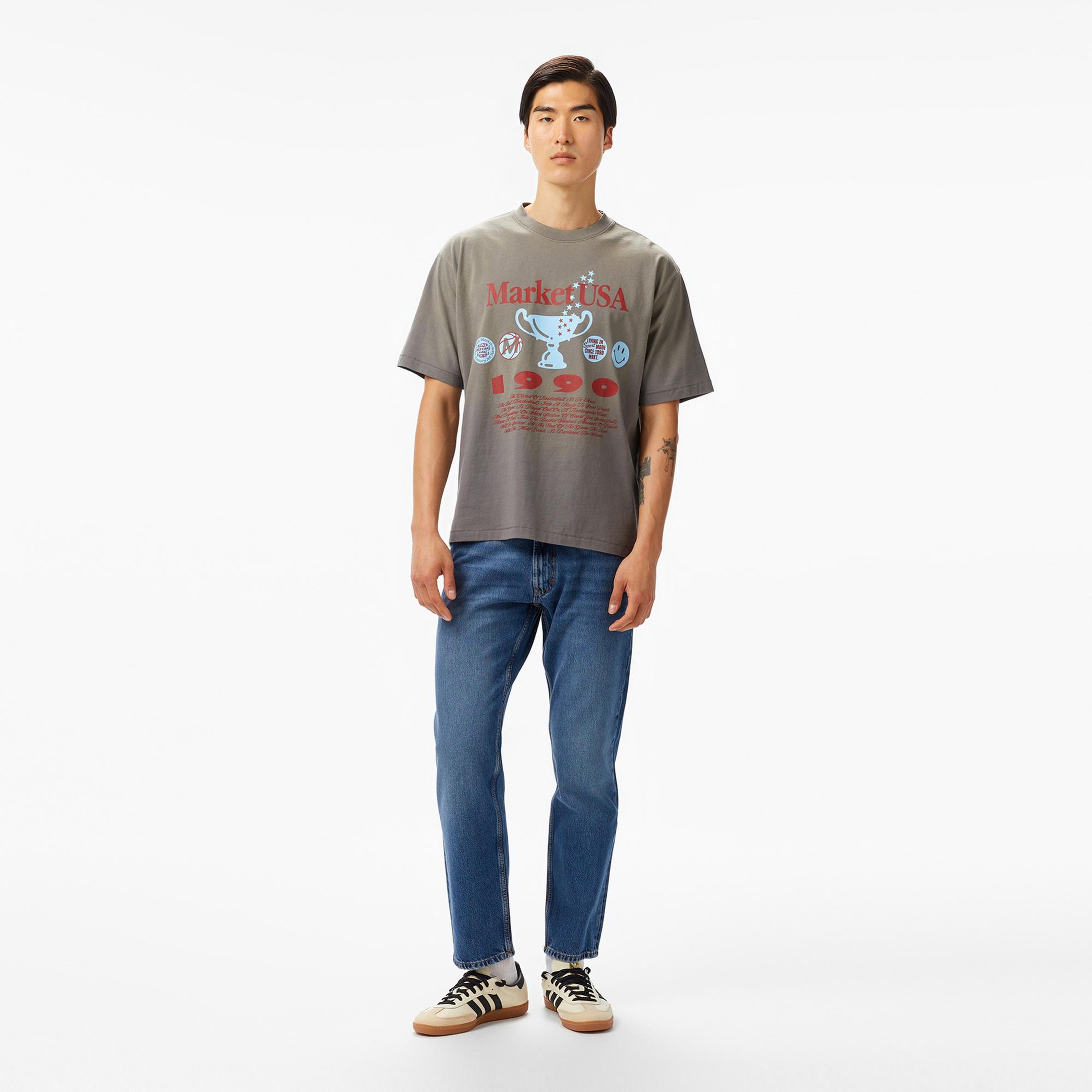 The Market USA 1990 Unisex Gri T-Shirt