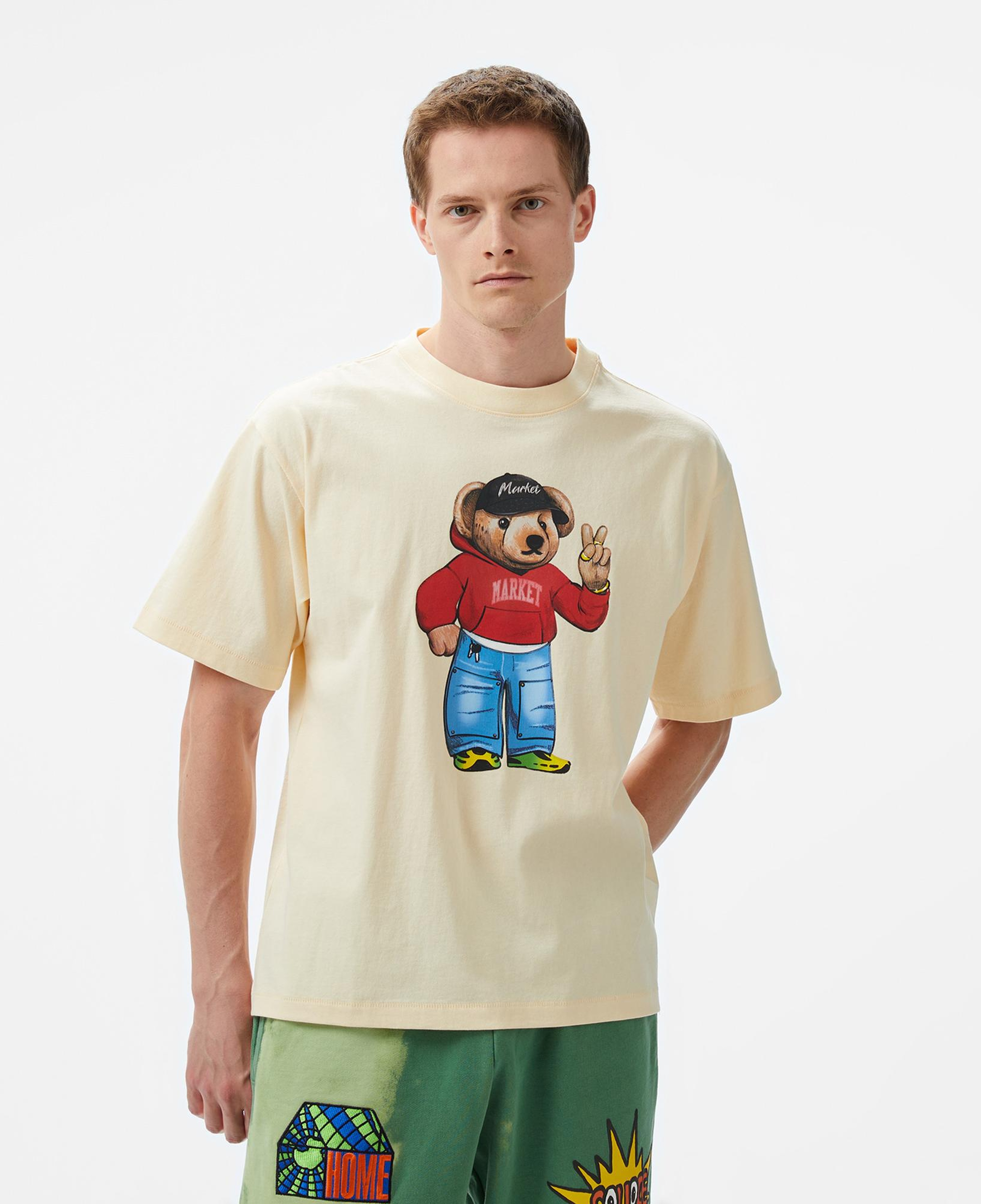 The Market Fit Check Bear Erkek Krem T-Shirt