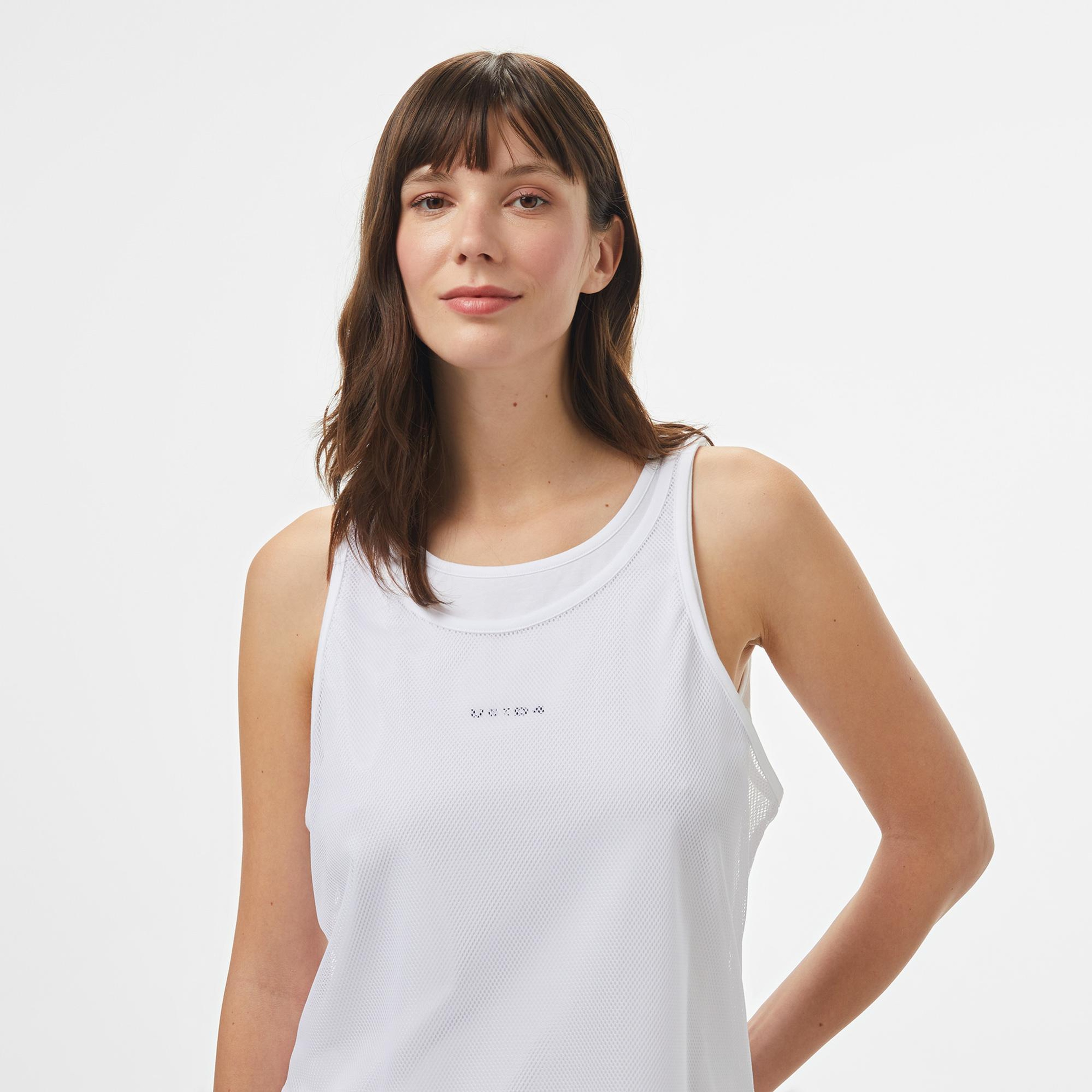 UNITED4 Comfort Kadın Beyaz Atlet