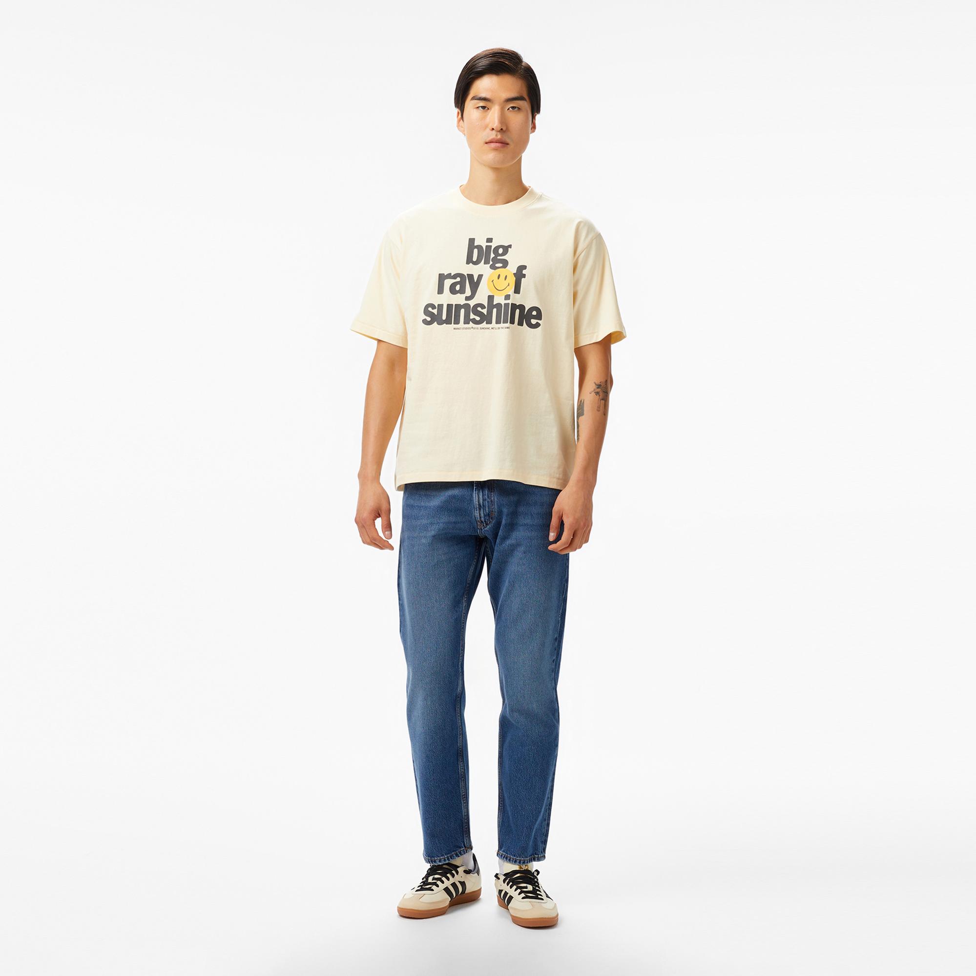 The Market Big Ray Of Sunshine Unisex Krem T-Shirt