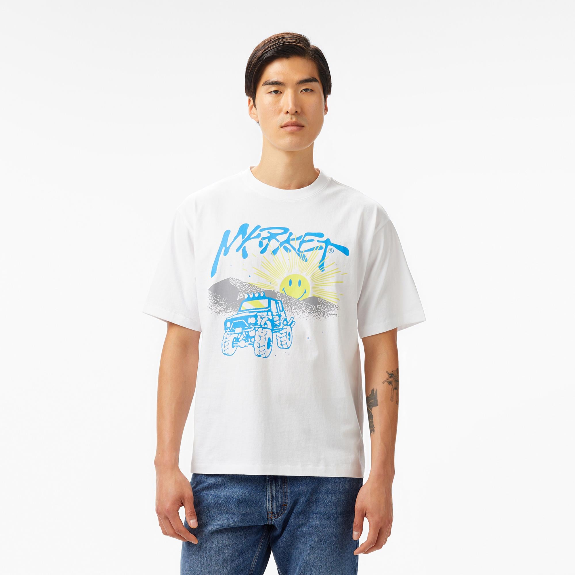 The Market 'Smiley Dumont' Unisex Beyaz T-Shirt