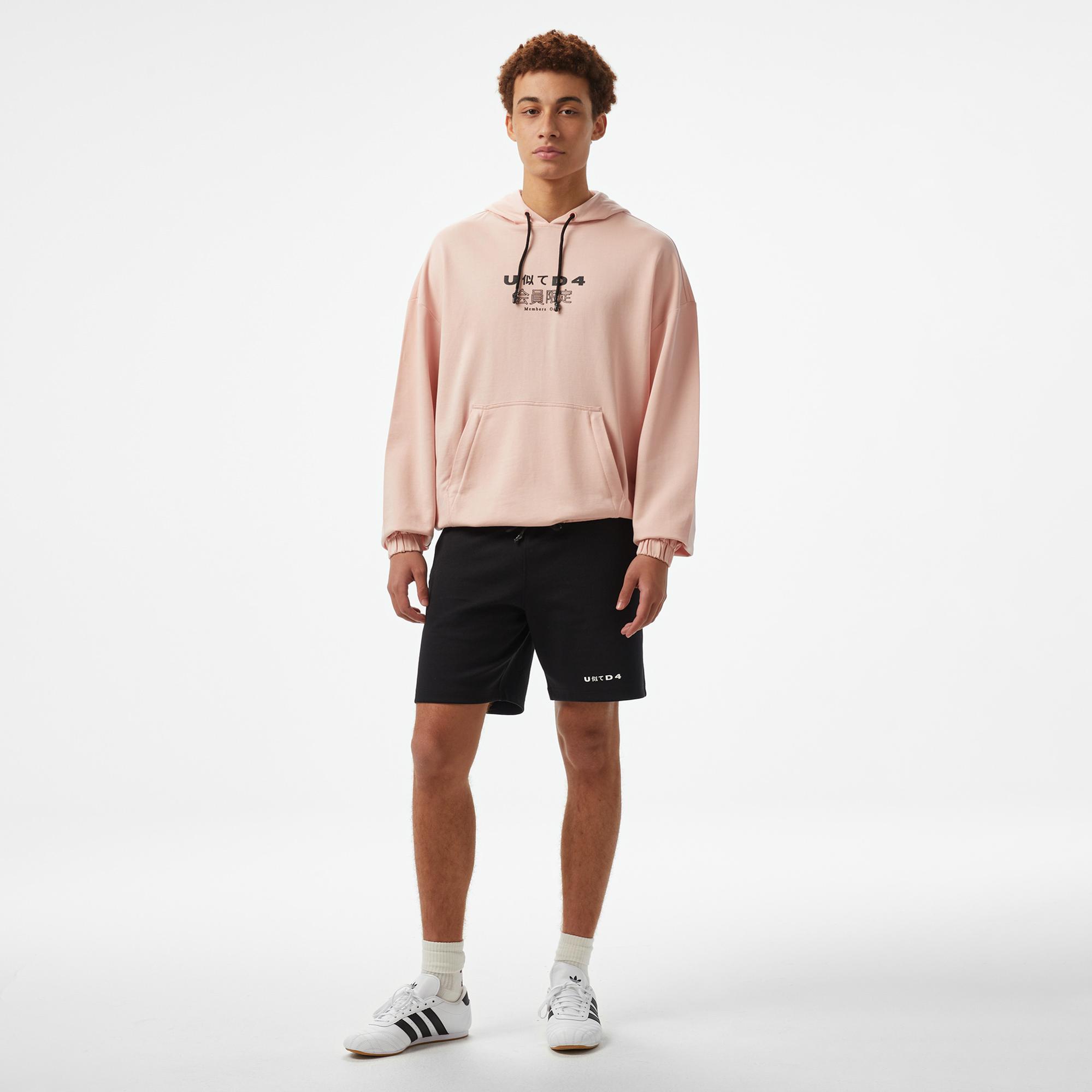 UNITED4 Oversize Unisex Pembe Sweatshirt