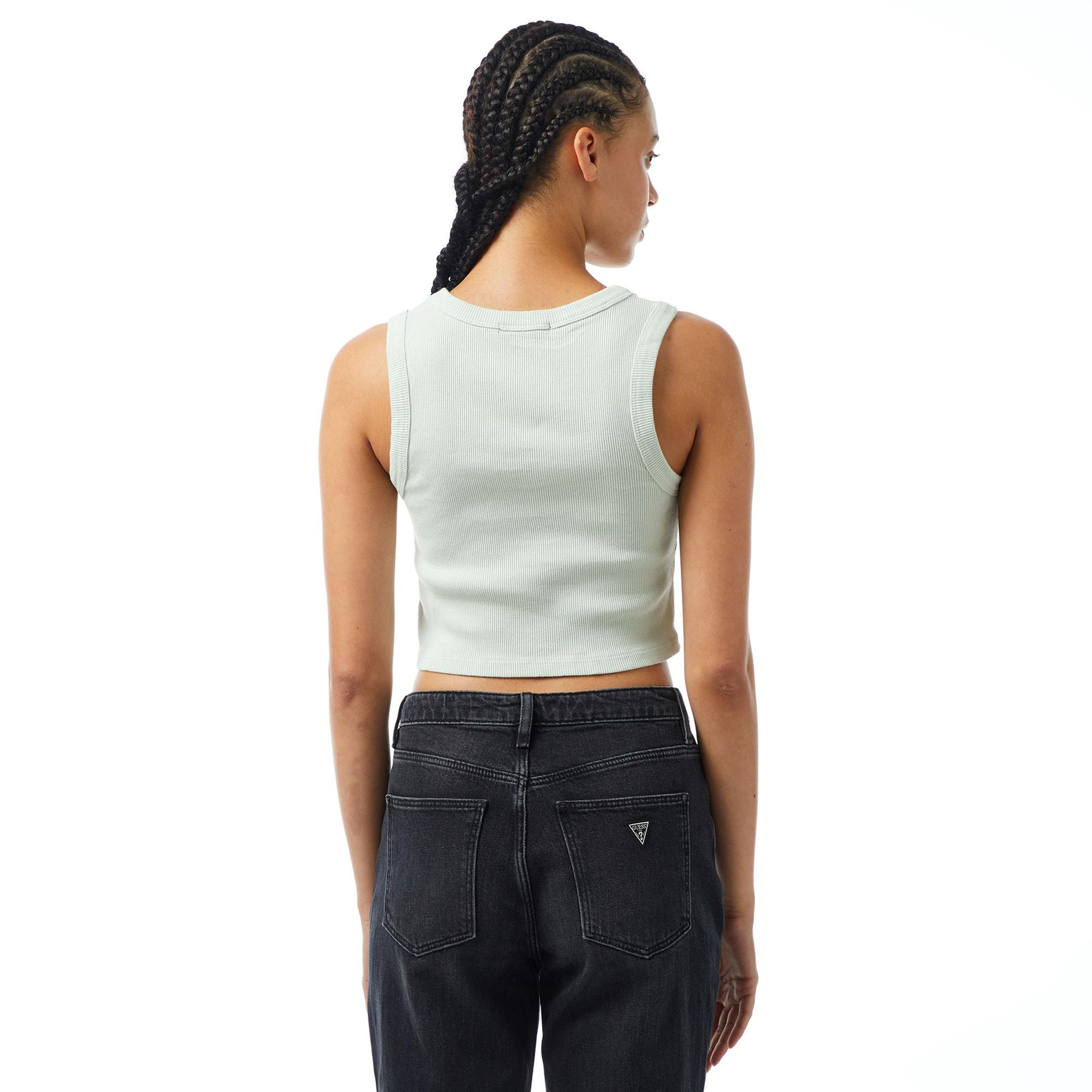 Vans Drew Rib Tank Kadın Yeşil T-Shirt