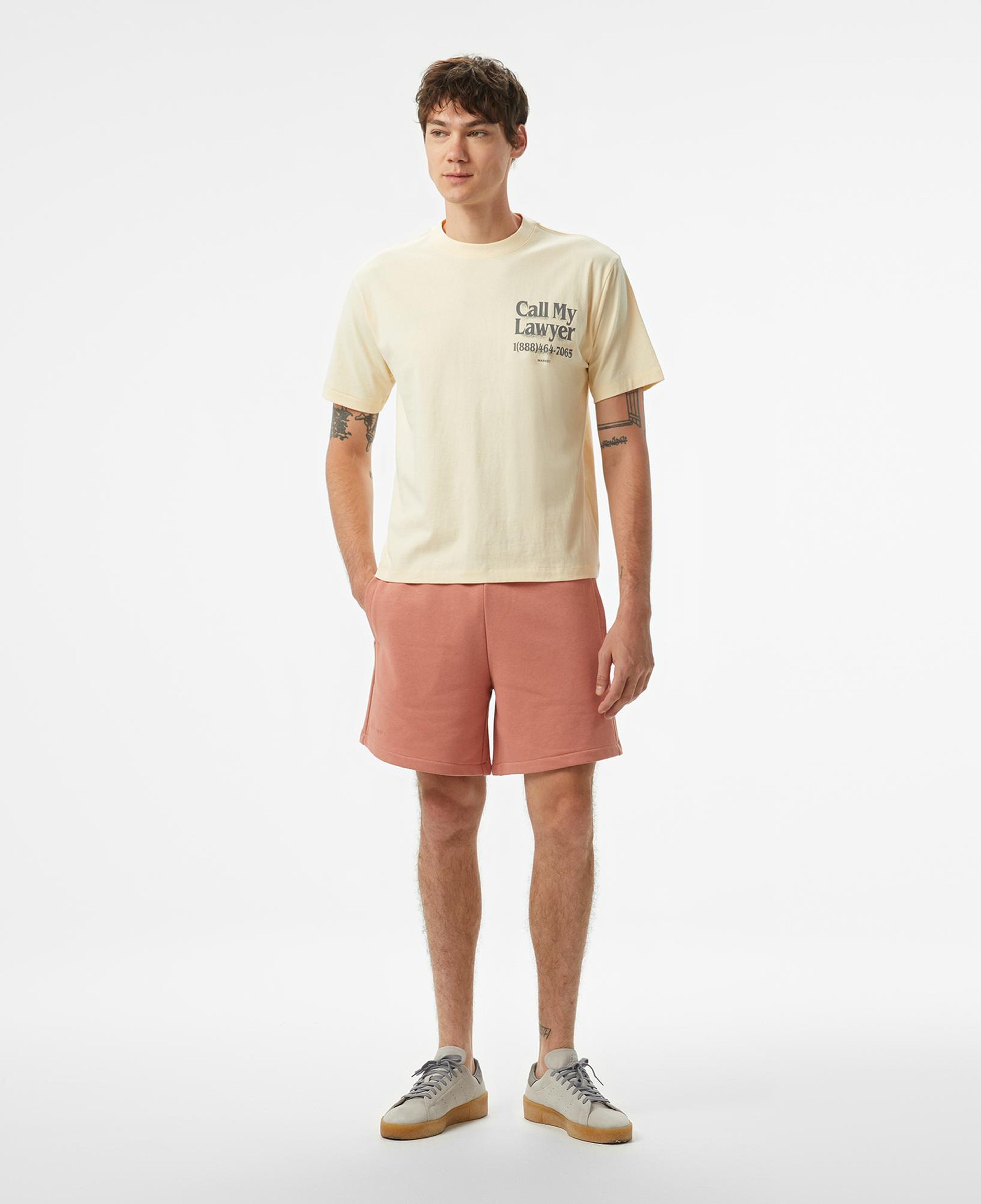 The Market 'Call My Lawyer' Erkek Bej T-Shirt