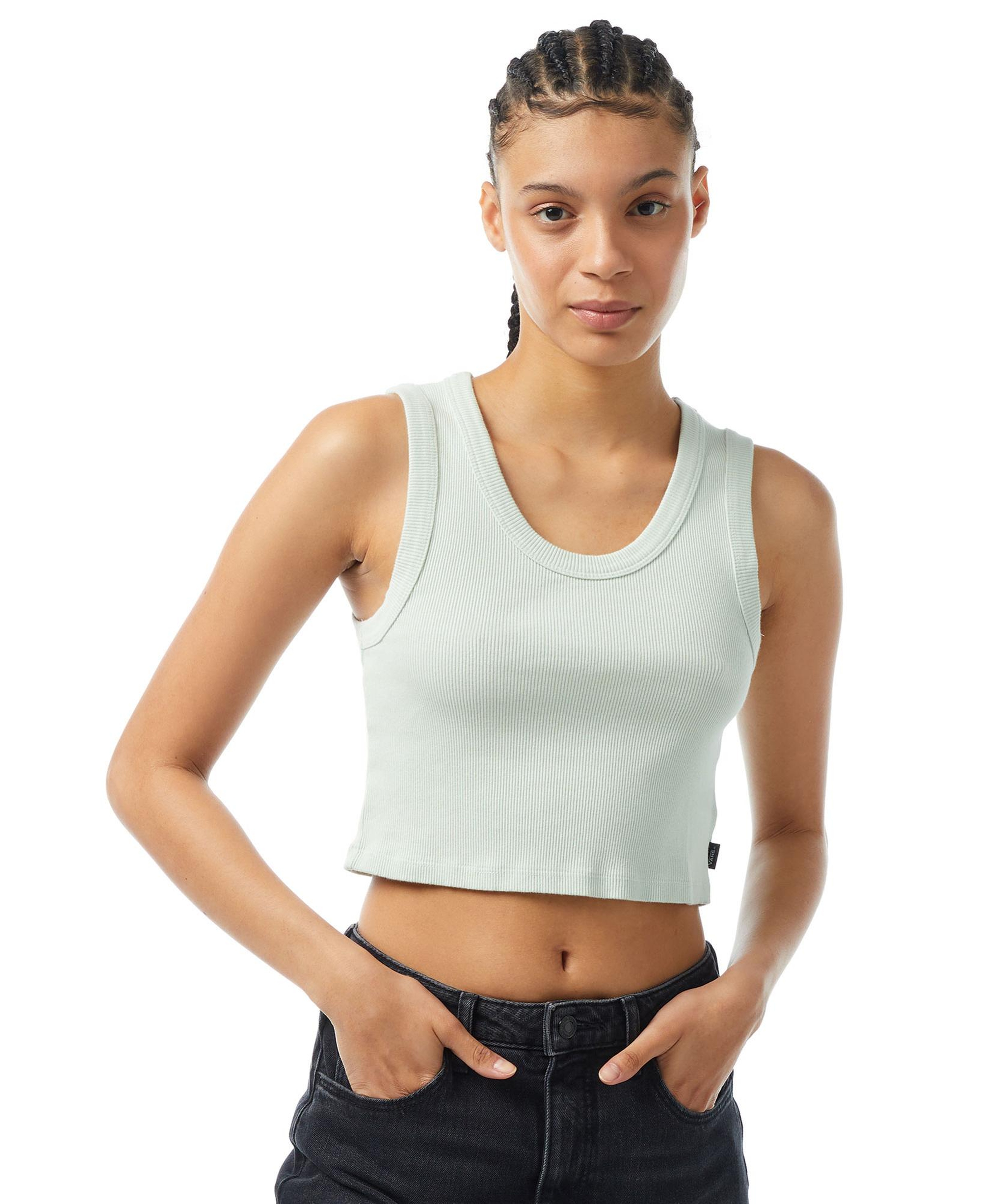 Vans Drew Rib Tank Kadın Yeşil T-Shirt