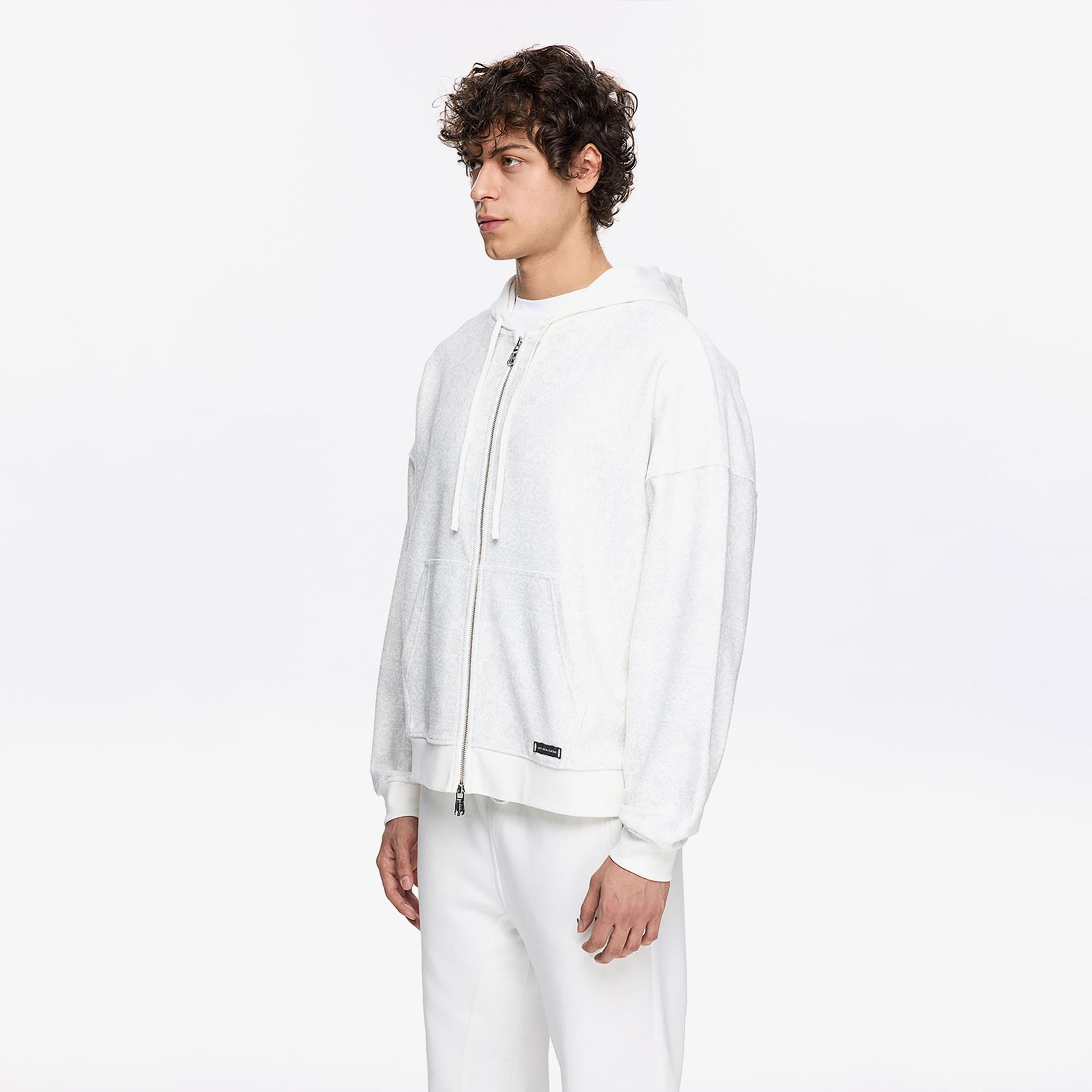 Les Benjamins Classic Erkek Beyaz Sweatshirt