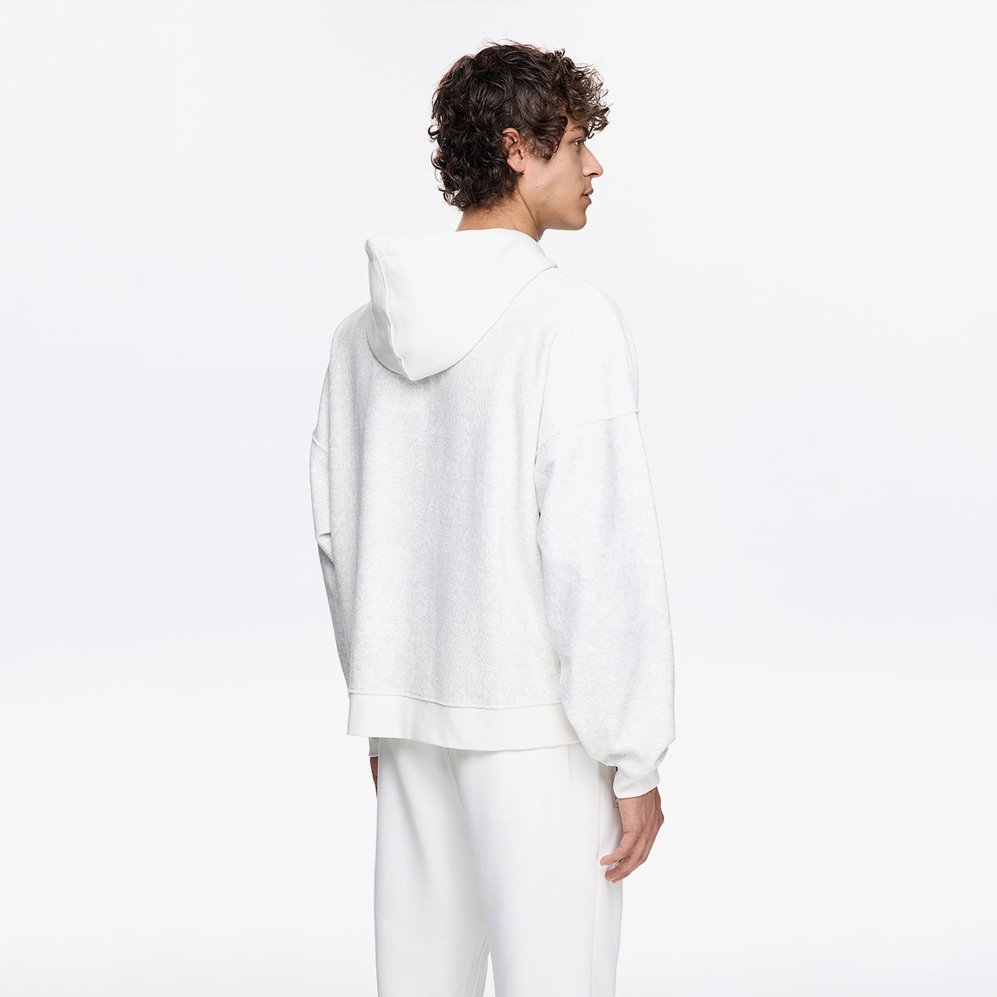 Les Benjamins Classic Erkek Beyaz Sweatshirt