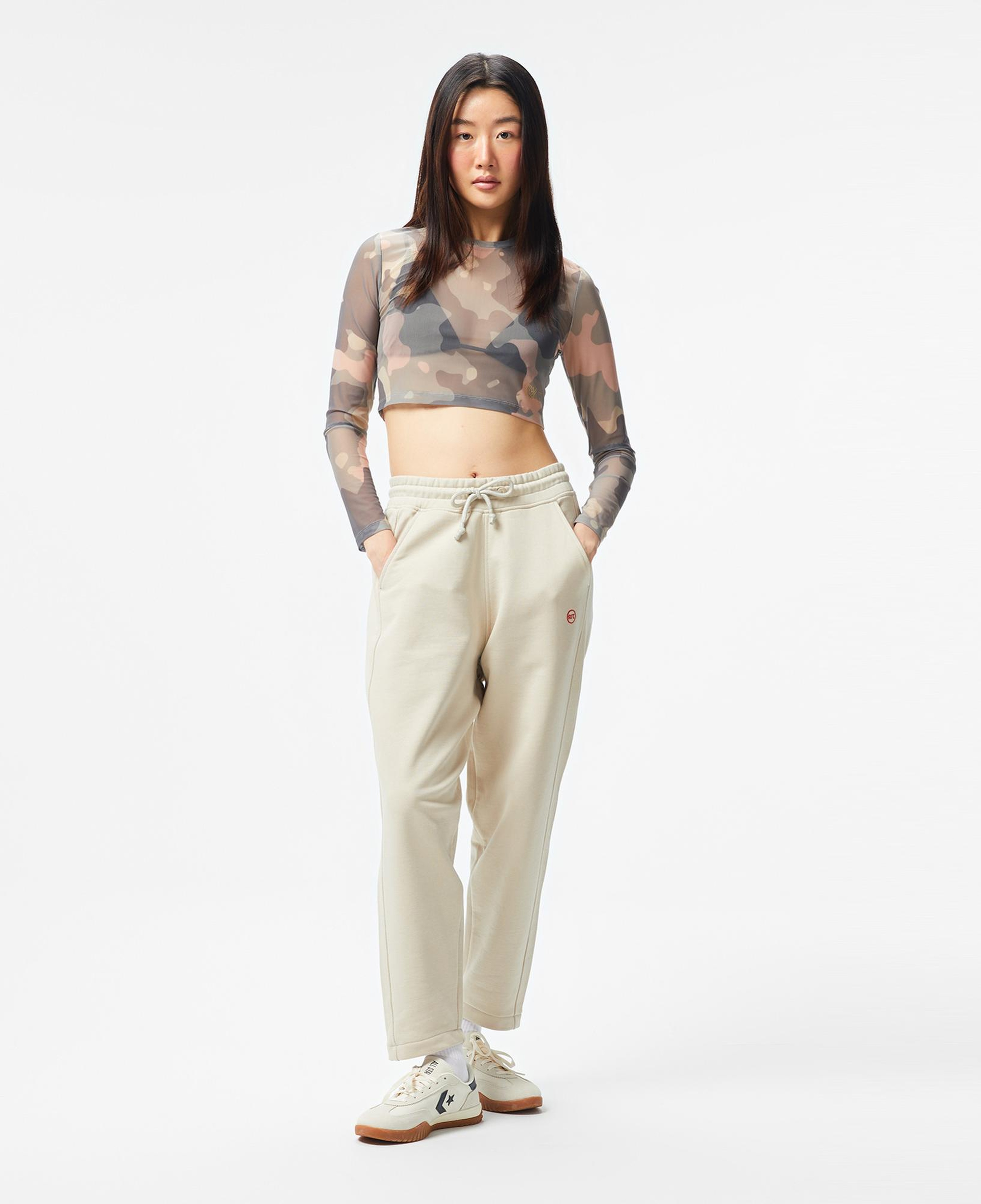 UNITED4 Kadın Renkli Crop T-Shirt