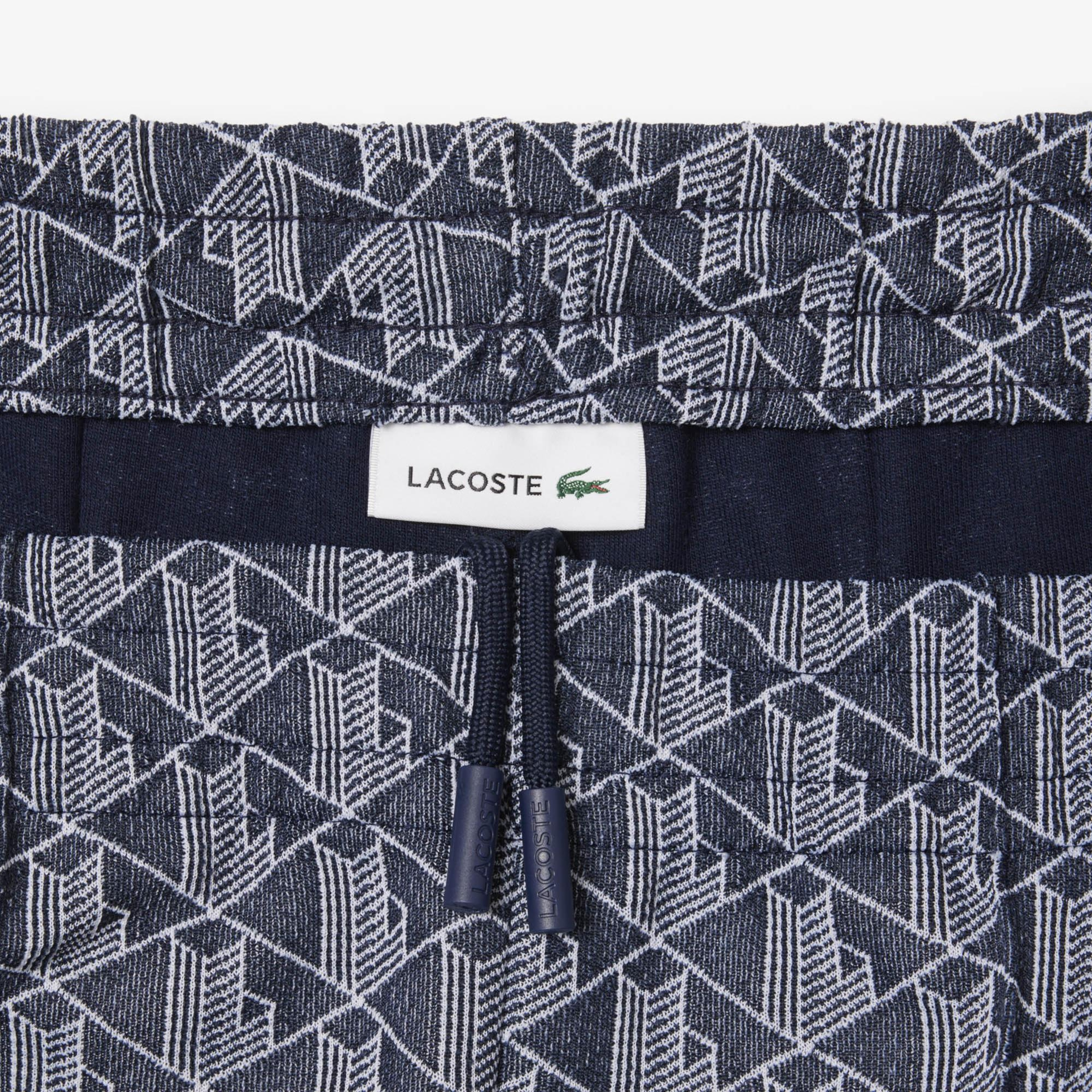 Lacoste Flare Fit Monogram Kadın Lacivert Eşofman Altı
