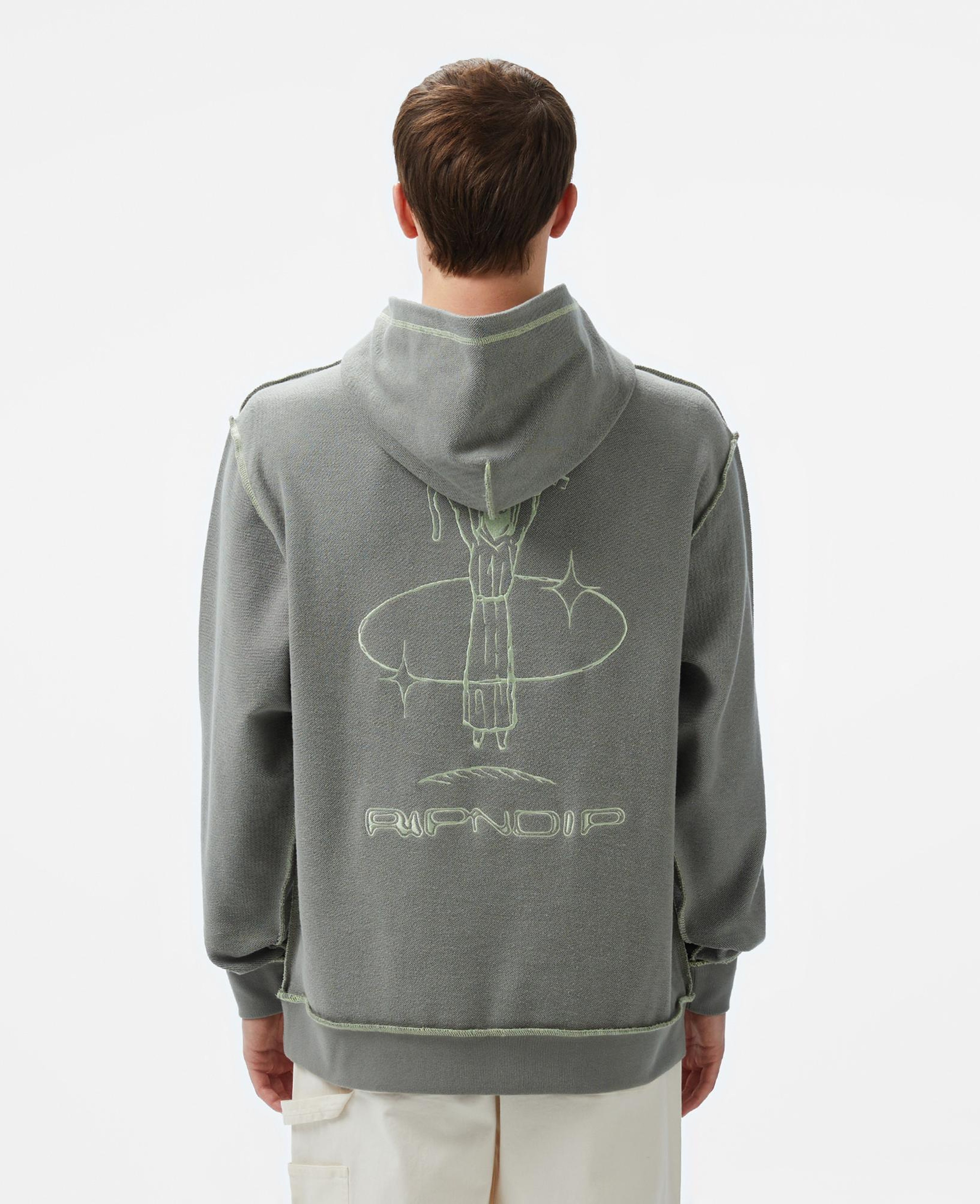 Ripndip Reverse Stitch Erkek Gri Hoodie
