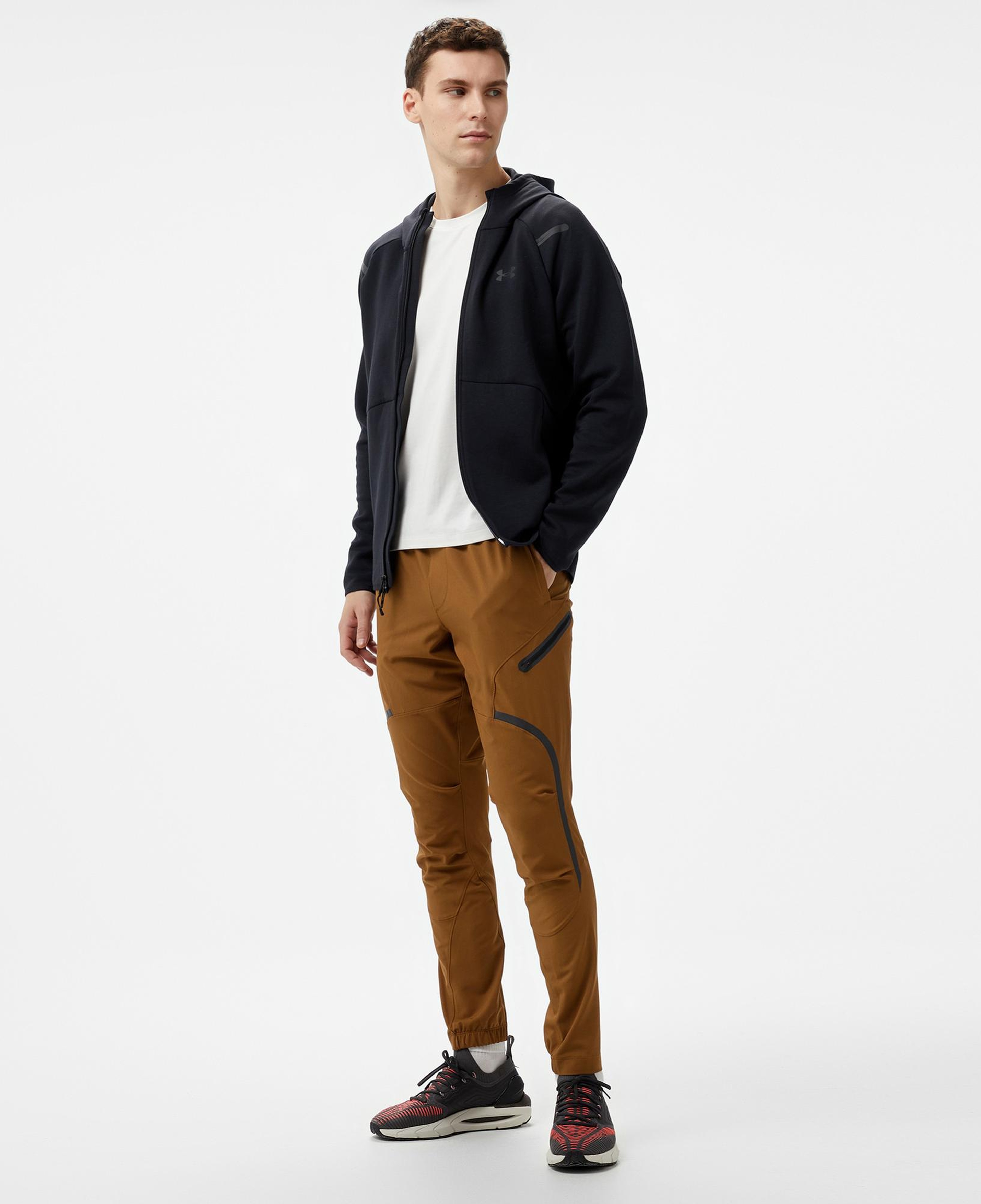 Under Armour Unstoppable Flc Fz Hd Eu Erkek Siyah Sweatshirt