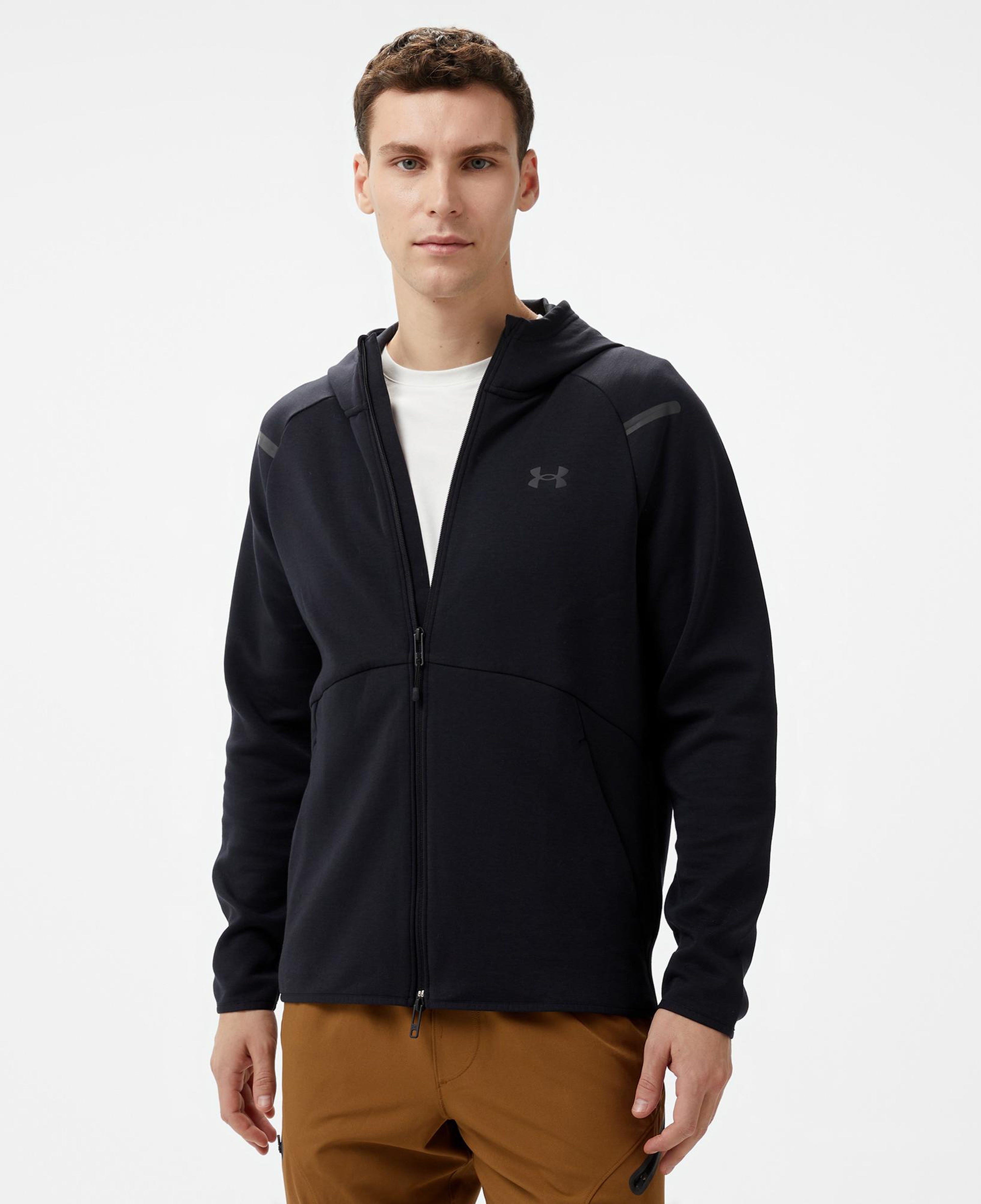 Under Armour Unstoppable Flc Fz Hd Eu Erkek Siyah Sweatshirt